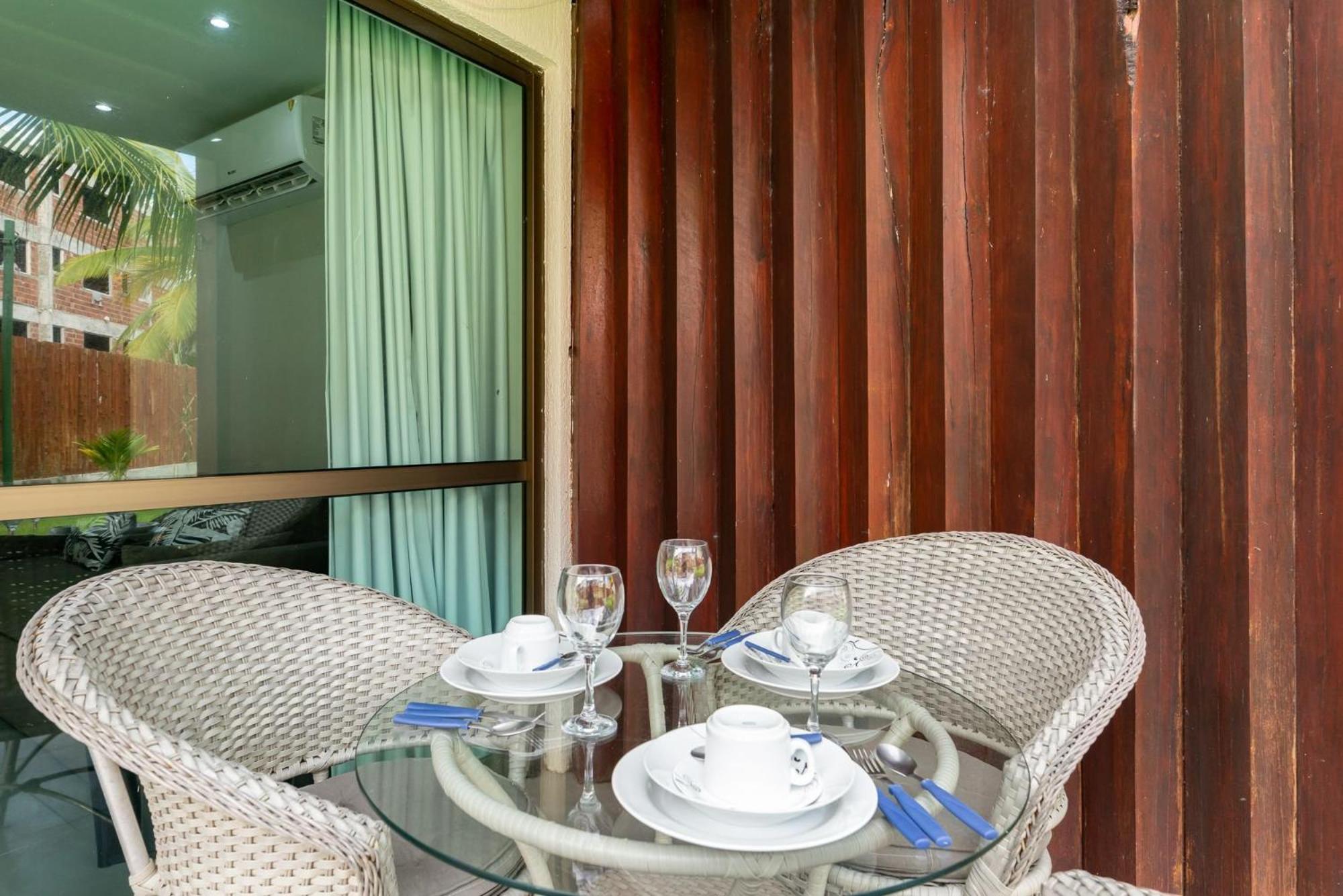 Flat ou Bangalo Luxo Beach Class Beira Mar Muro Alto