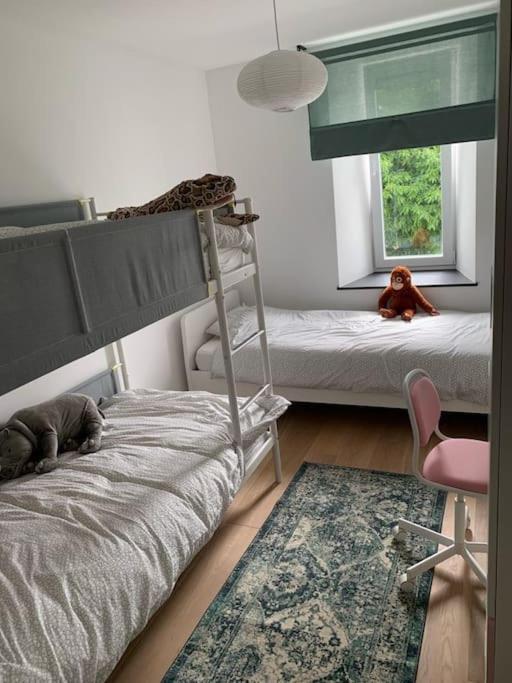 Appartement au centre d'une ville historique.