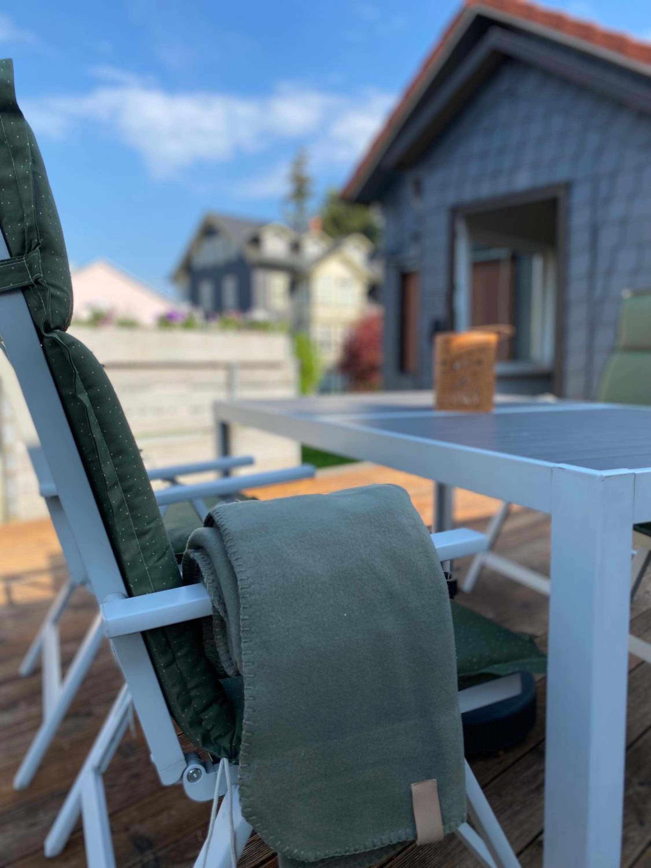 Ferienhäuschen Gartenblick