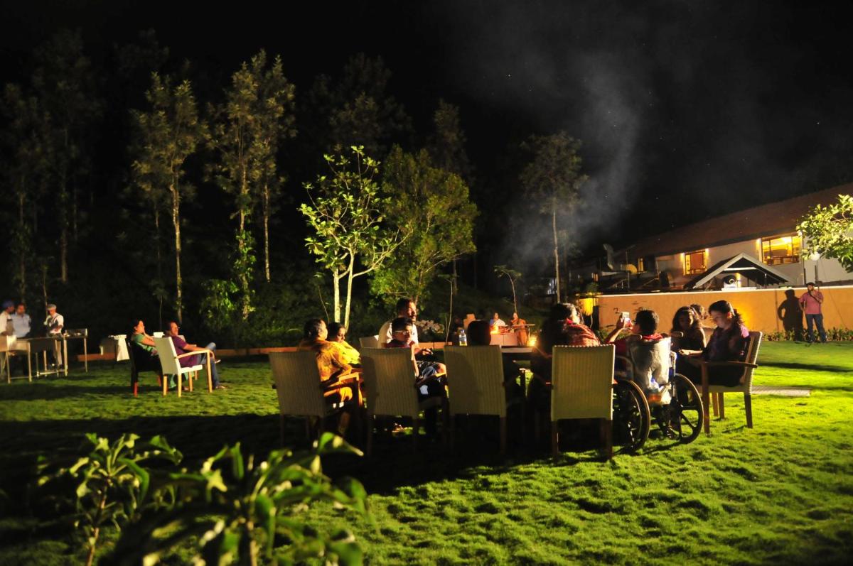 outdoor BBQ area