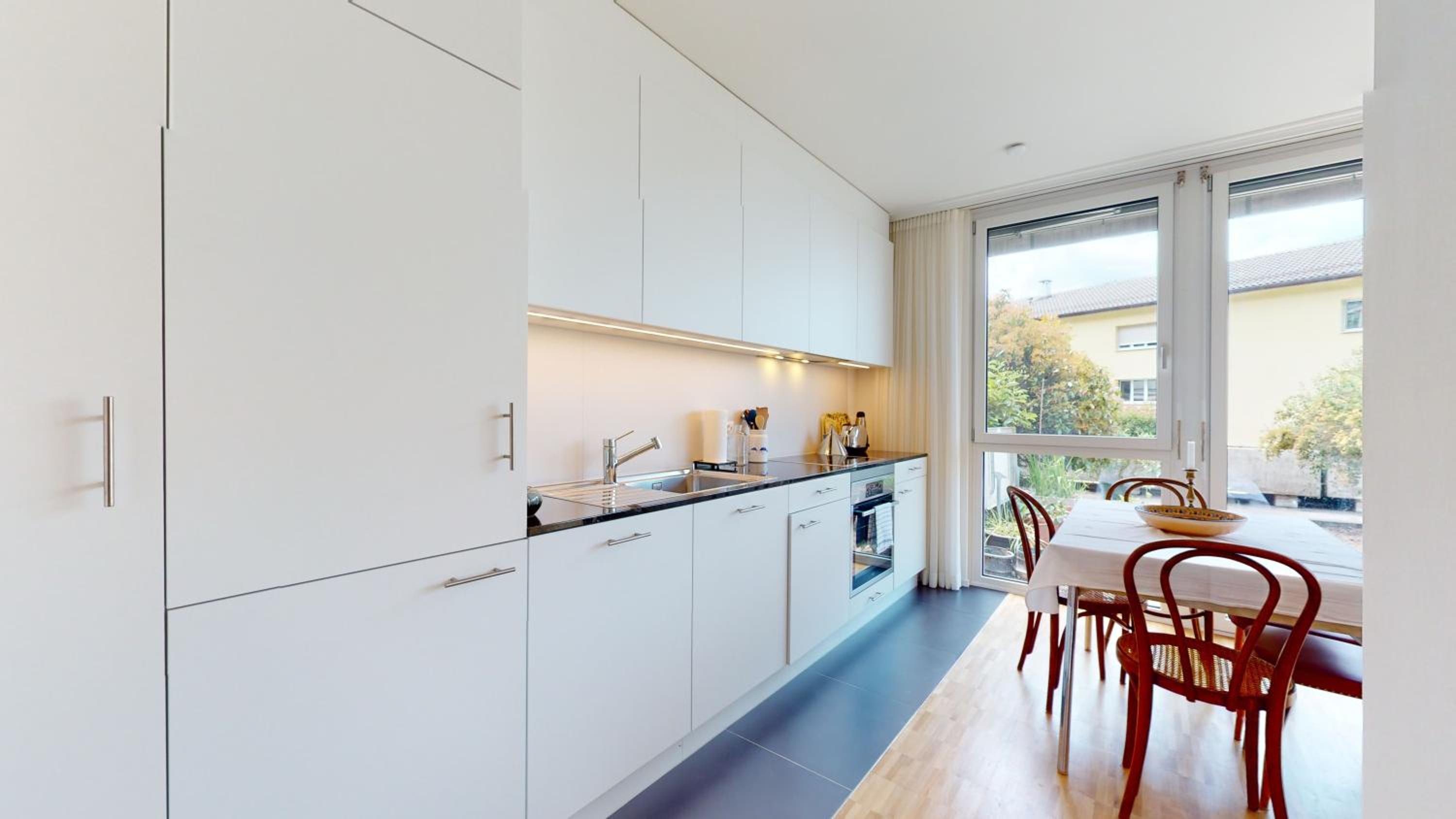 Bright flat overlooking Lake Geneva