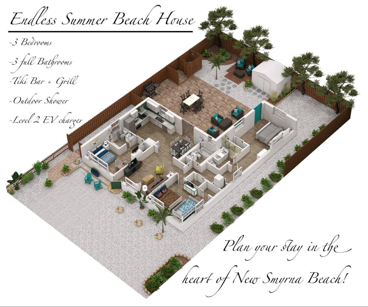 Endless Summer Beach House steps to Beach, shopping & popular restaurants view 2