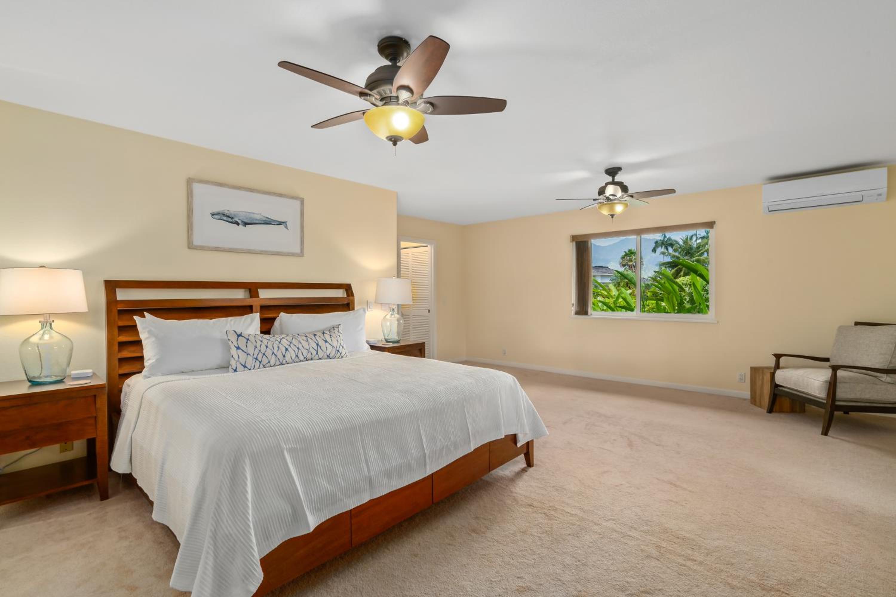 4Br 2Ba Newly Furnished Princeville Home, AC, Pool, Tennis view 5