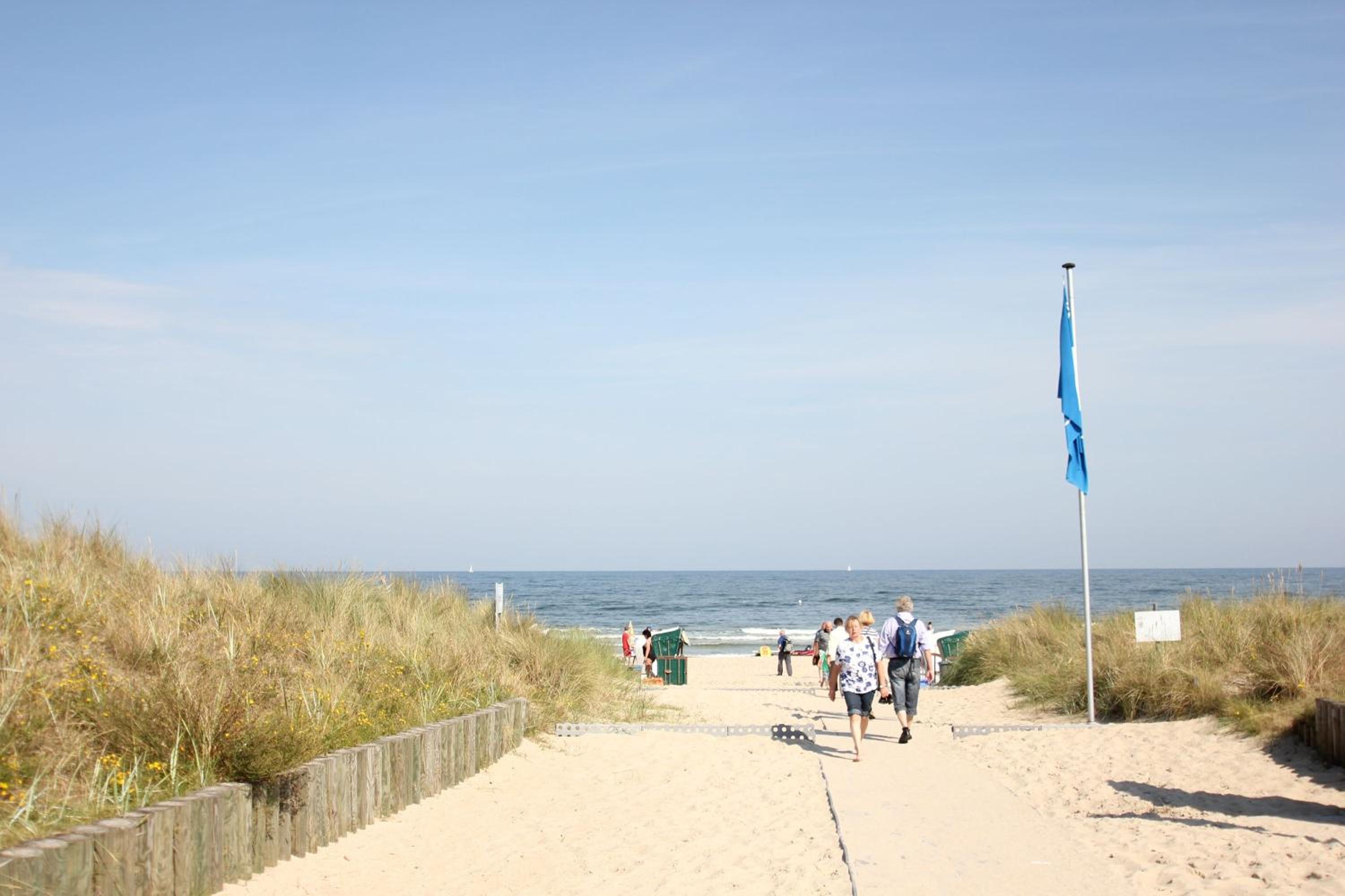 strandnahe Ferienwohnung mit 2 Balkonen - Haus am Kurpark FeWo 12