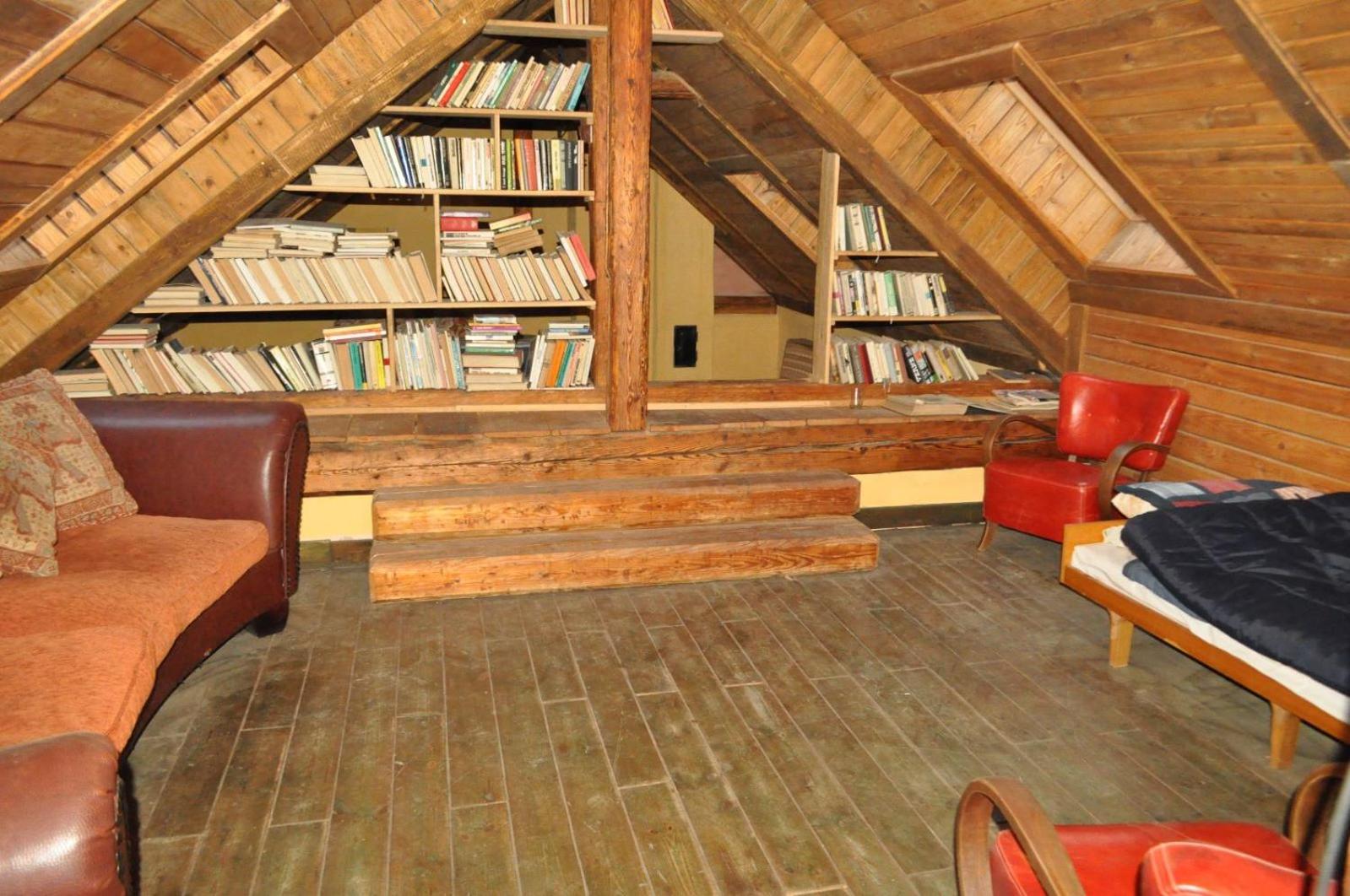 Vintage cozy village house view 3