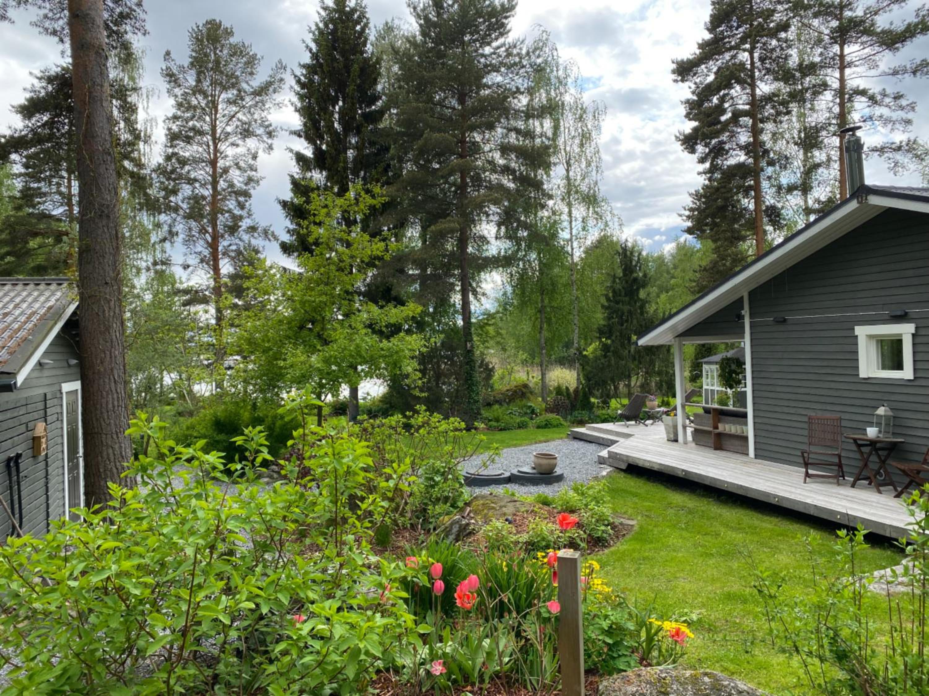 Kodikas vapaa-ajan asunto Päijänteen rannalla