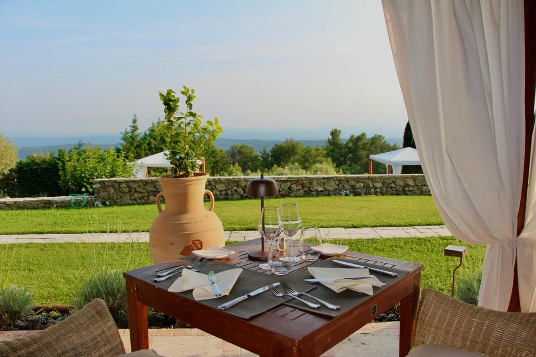 outdoor BBQ area