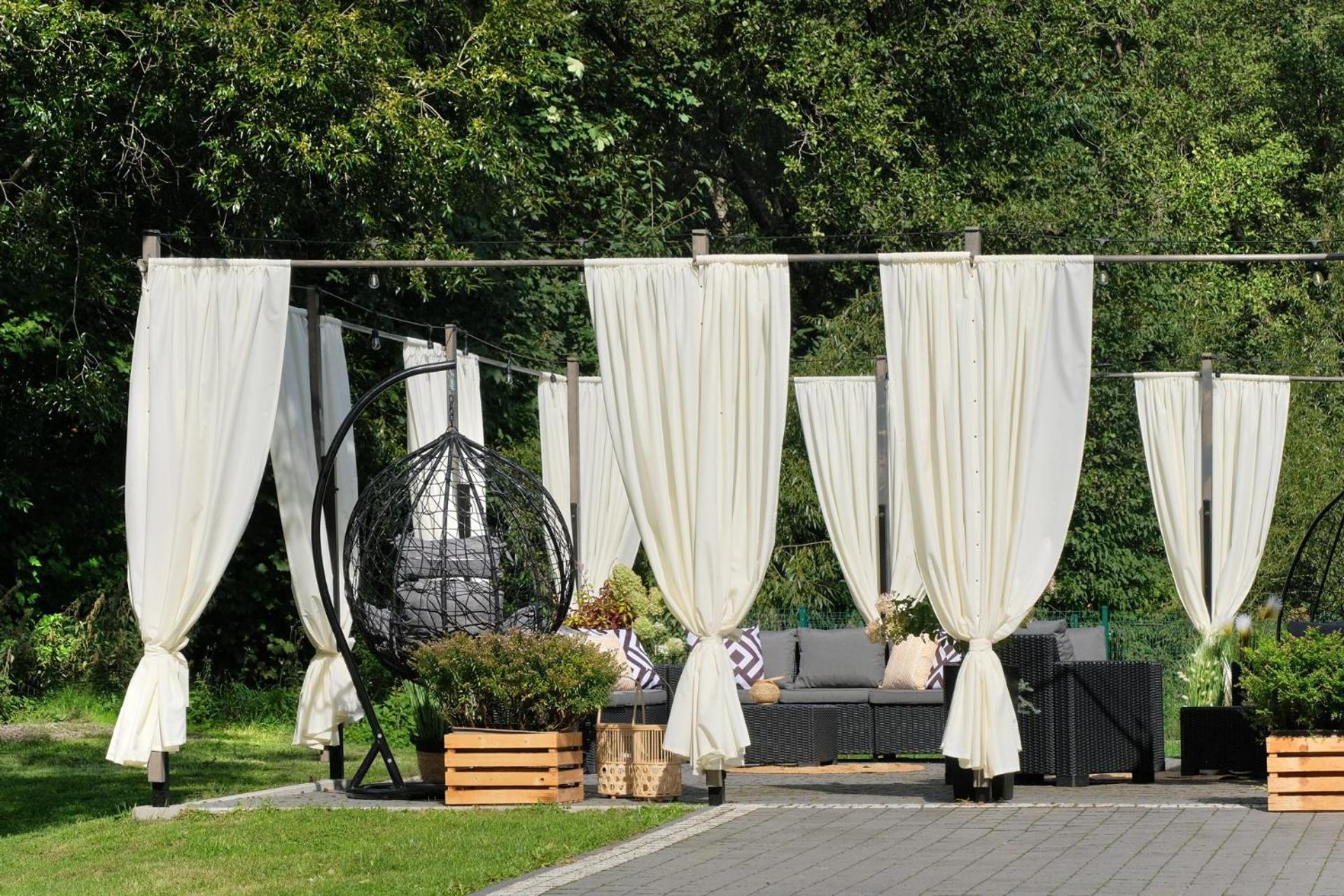 outdoor BBQ area