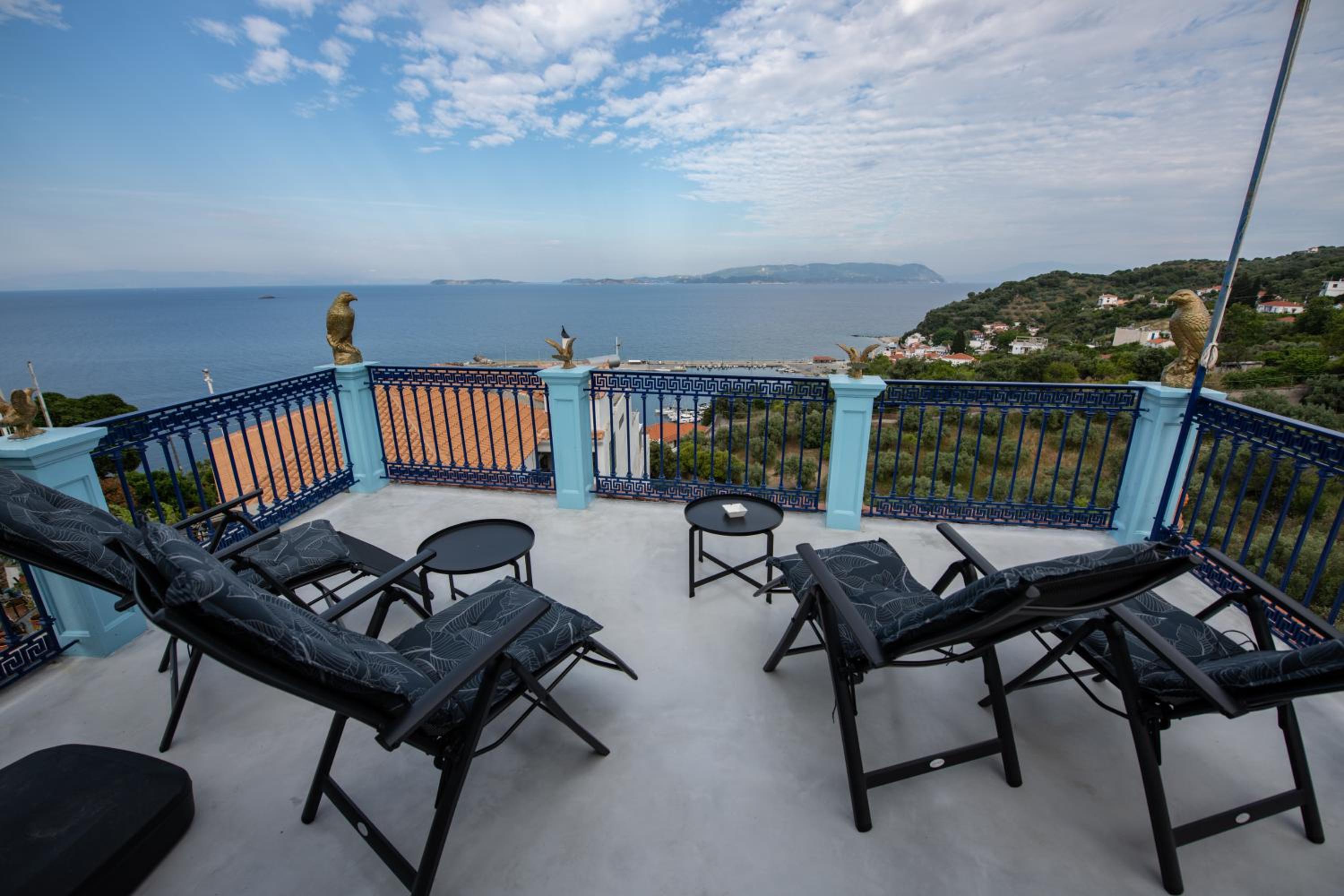 Panoramic Sea View Villa Evmenia and Harbourside Sea front apartments