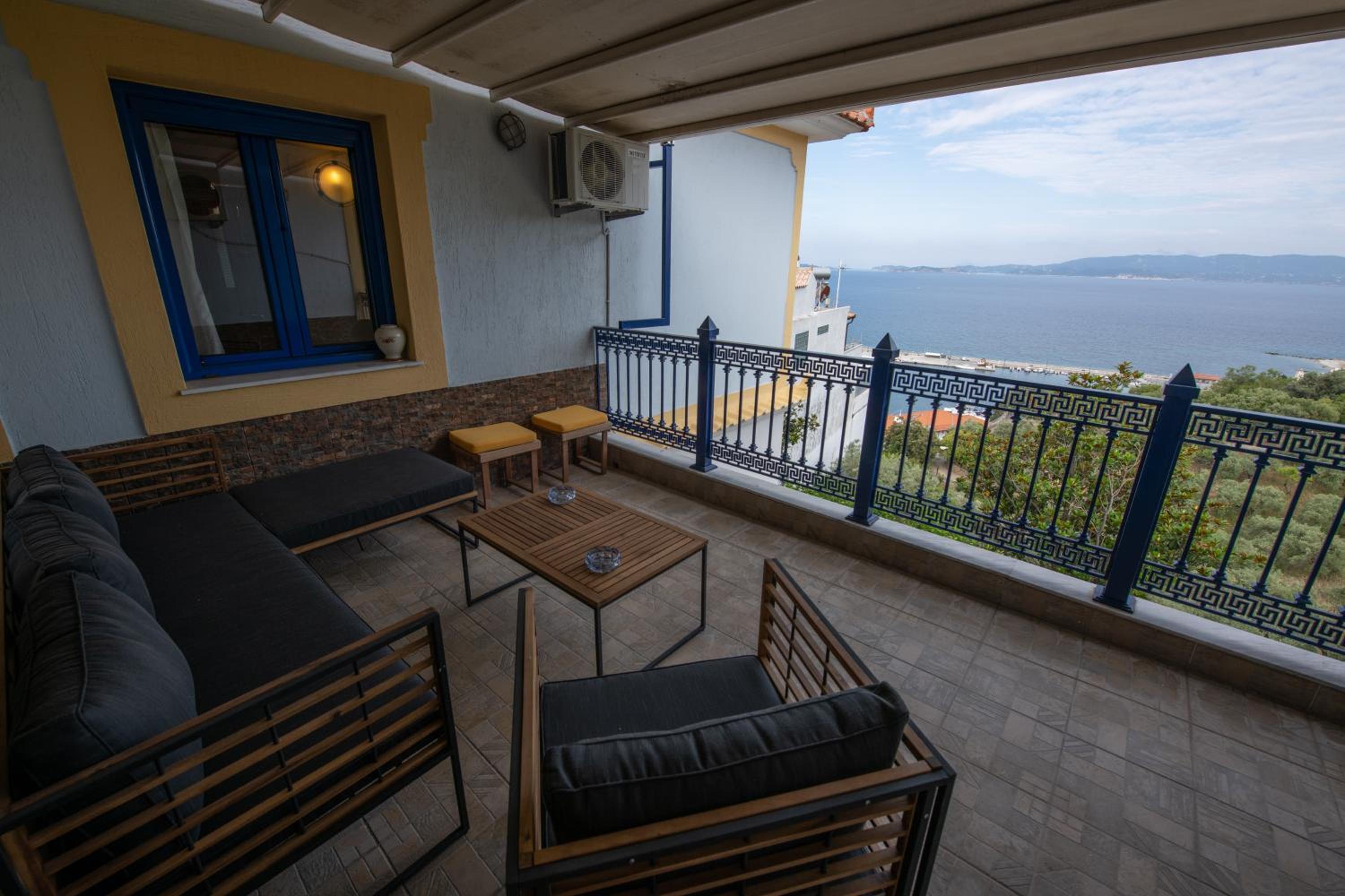 Panoramic Sea View Villa Evmenia and Harbourside Sea front apartments
