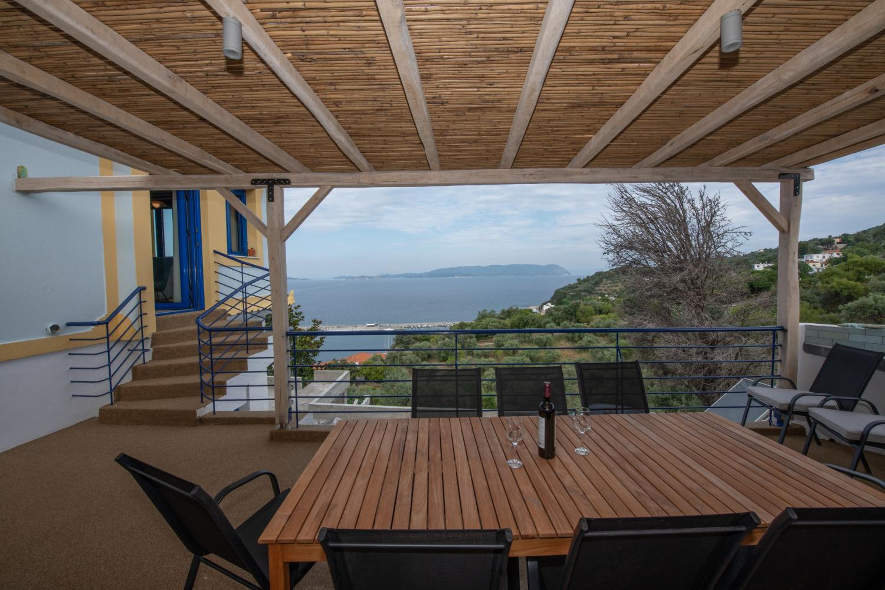 Panoramic Sea View Villa Evmenia and Harbourside Sea front apartments