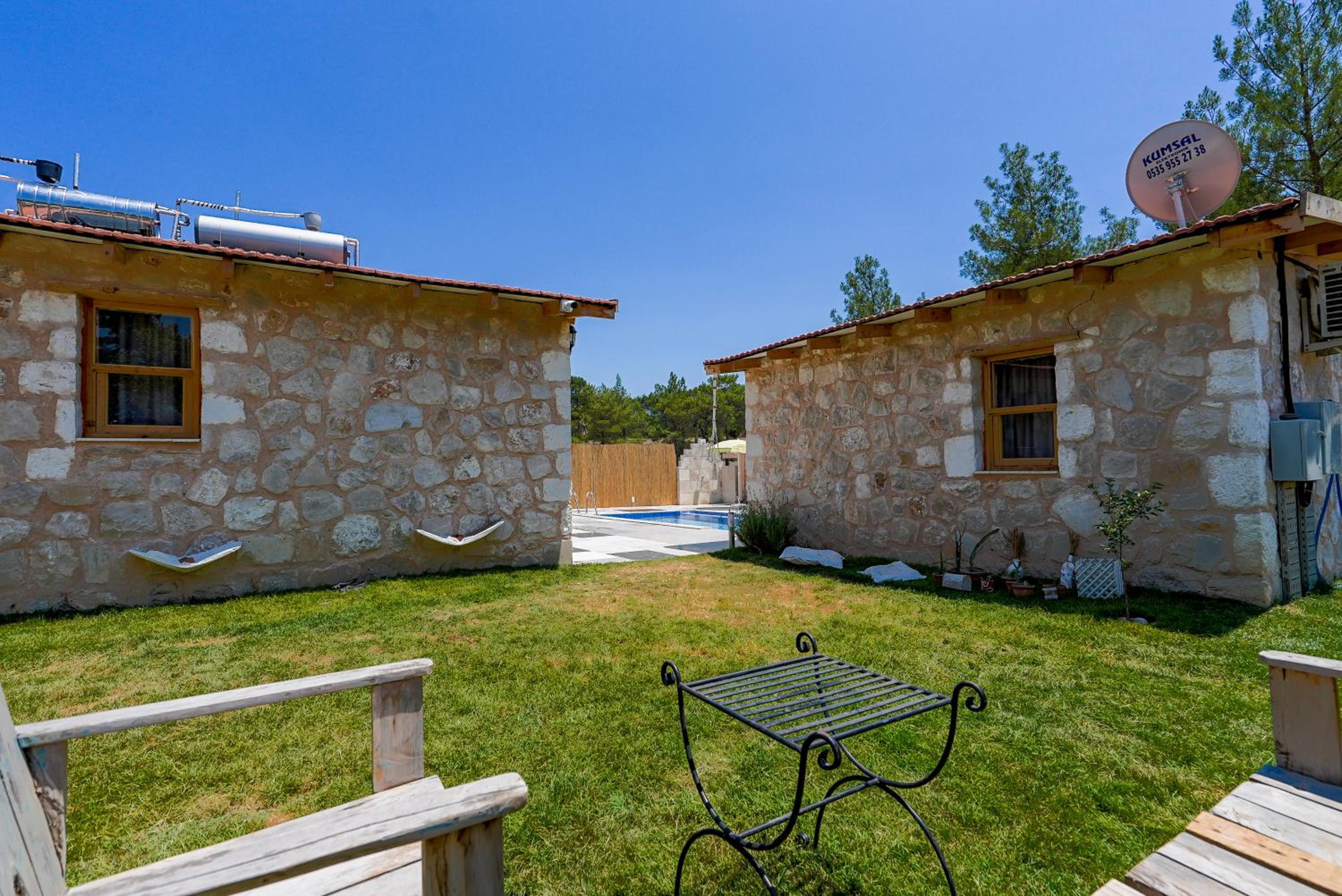 outdoor BBQ area
