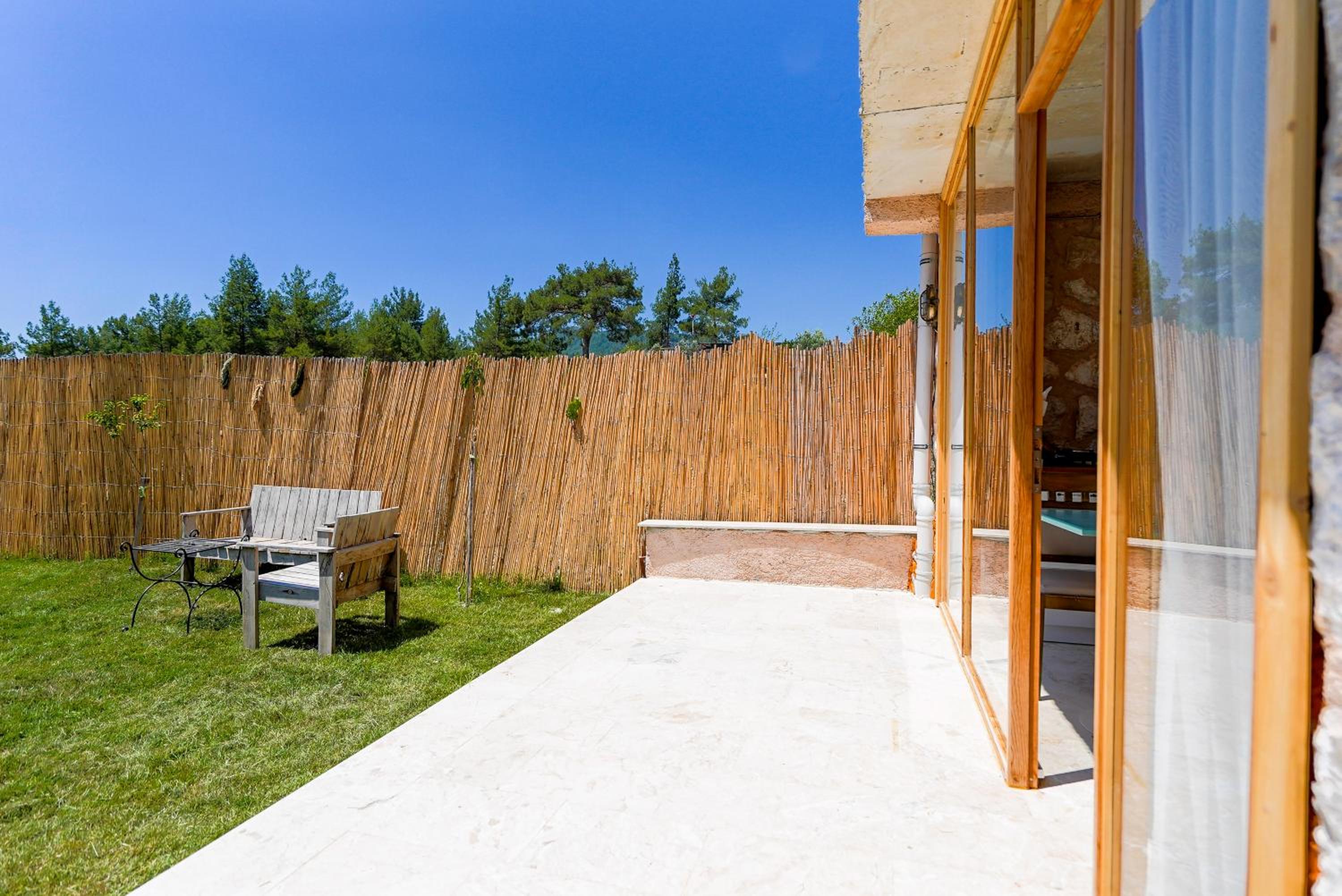 outdoor BBQ area