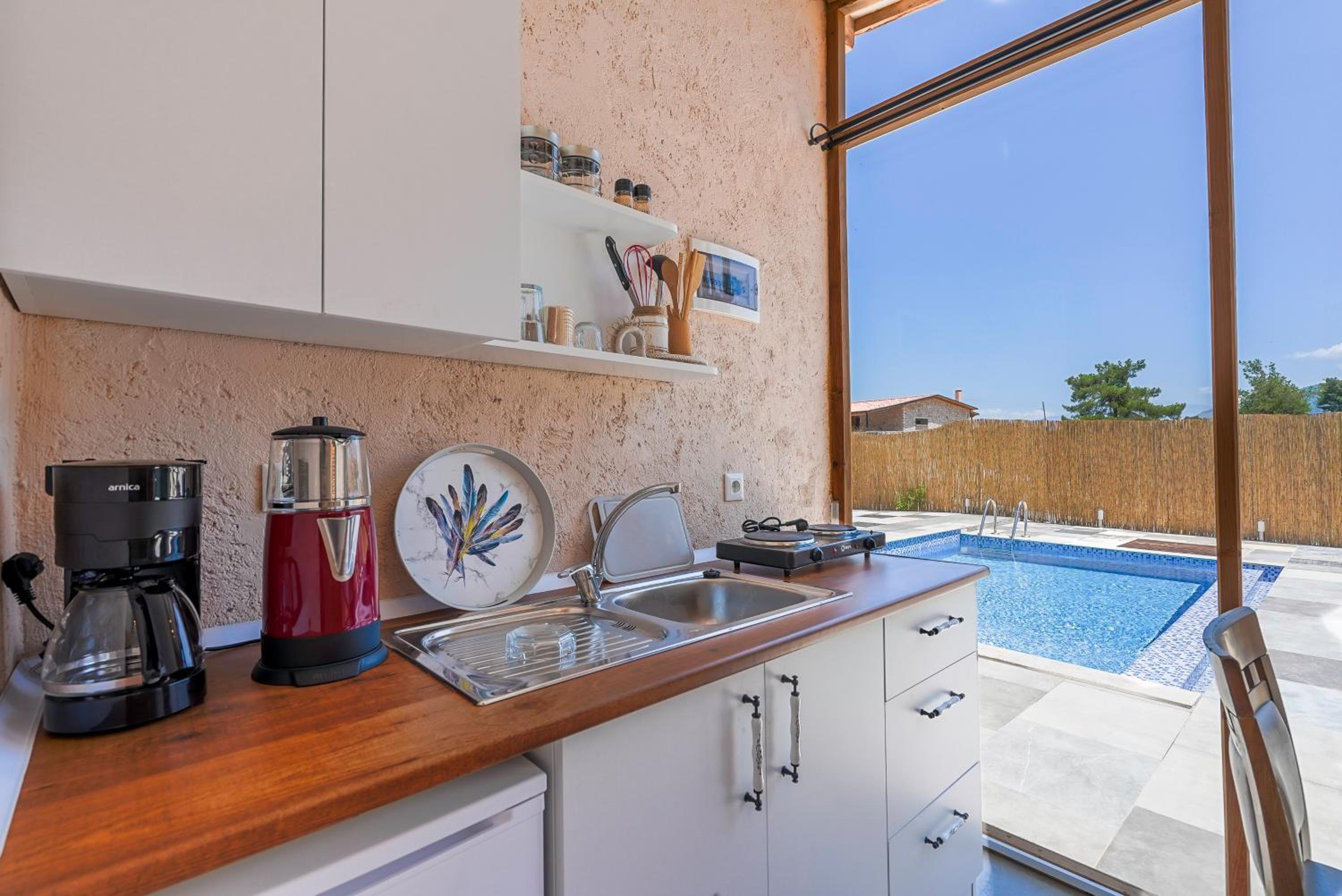 outdoor BBQ area