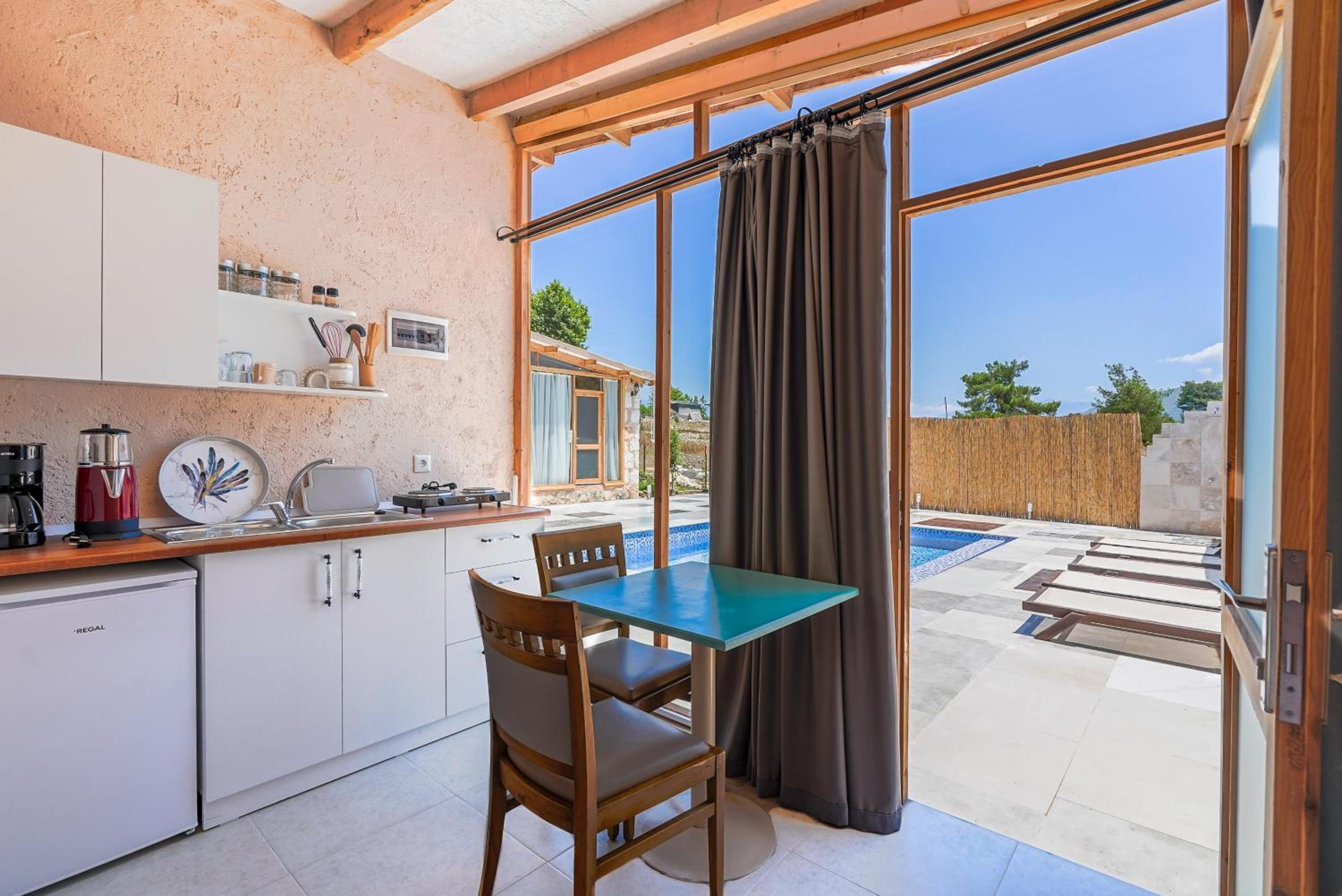 outdoor BBQ area