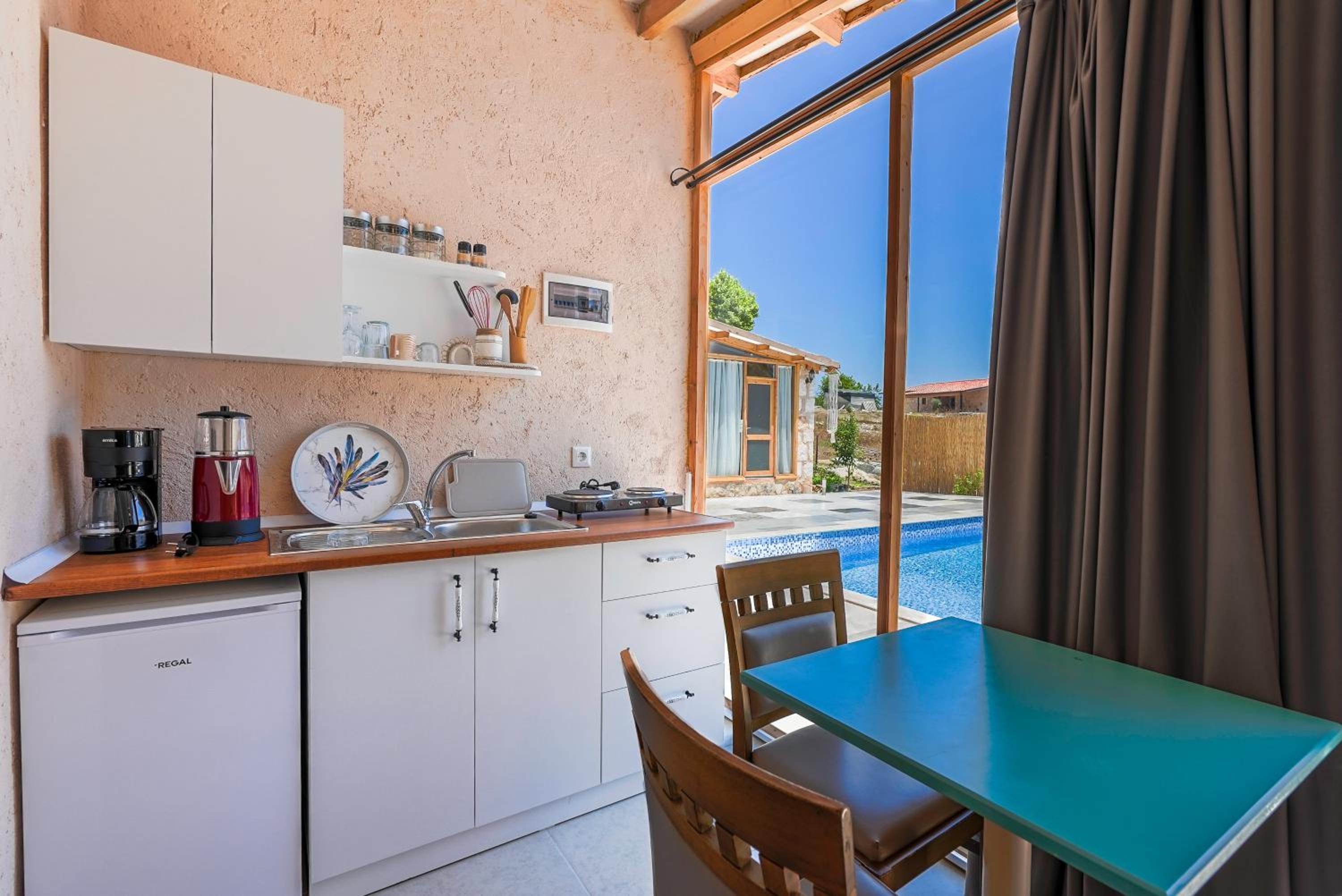 outdoor BBQ area