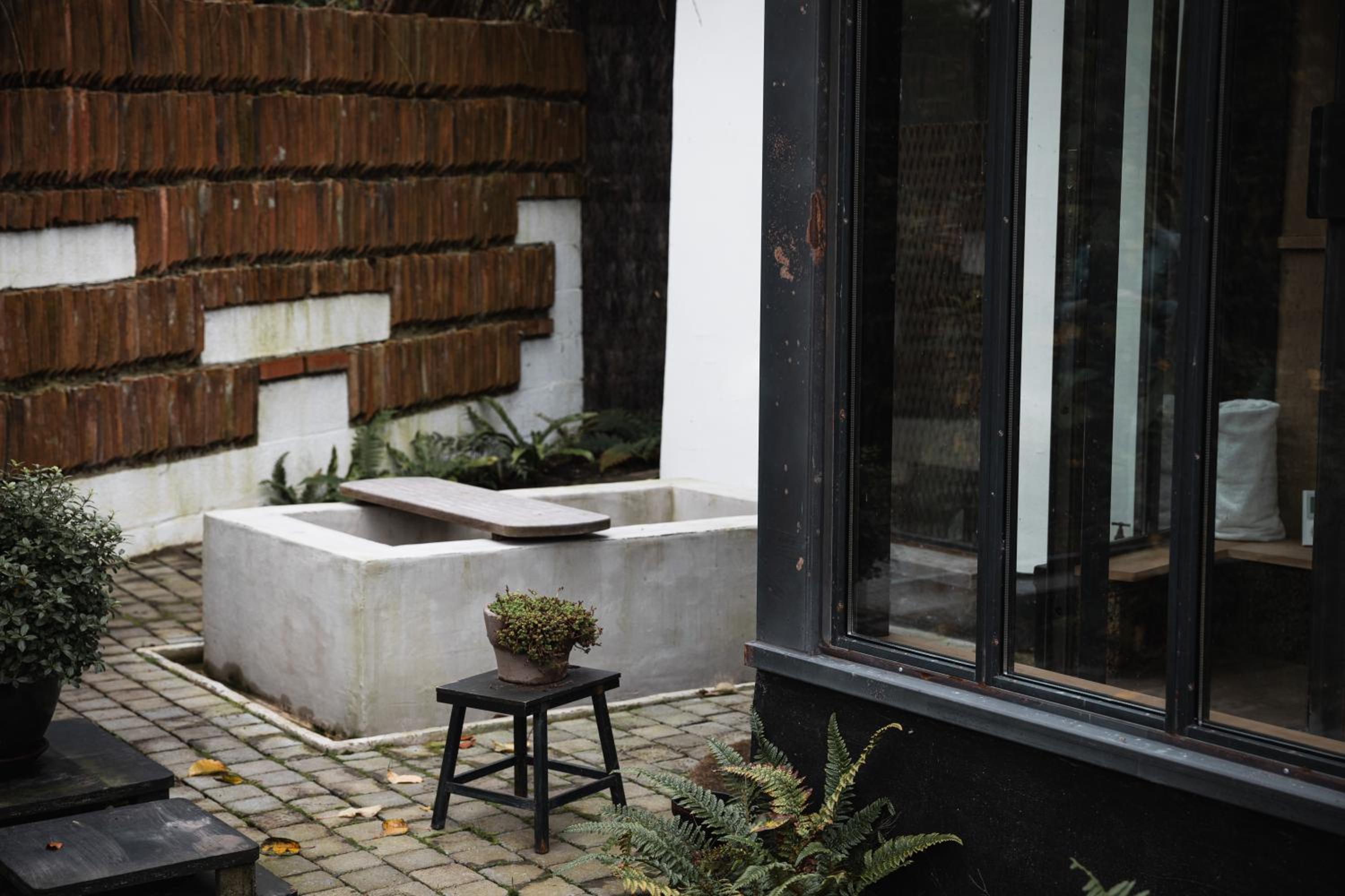 outdoor BBQ area