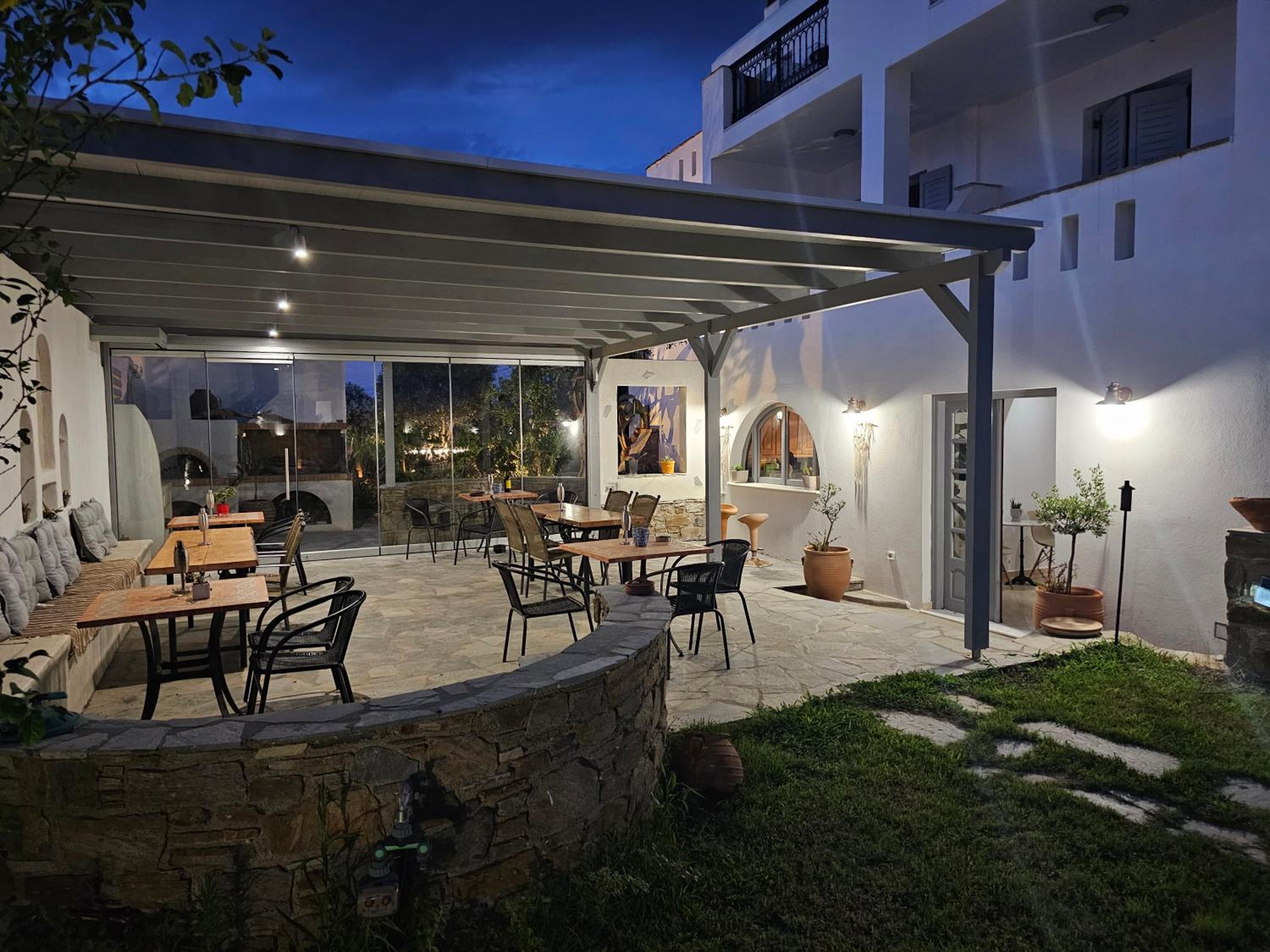 outdoor BBQ area