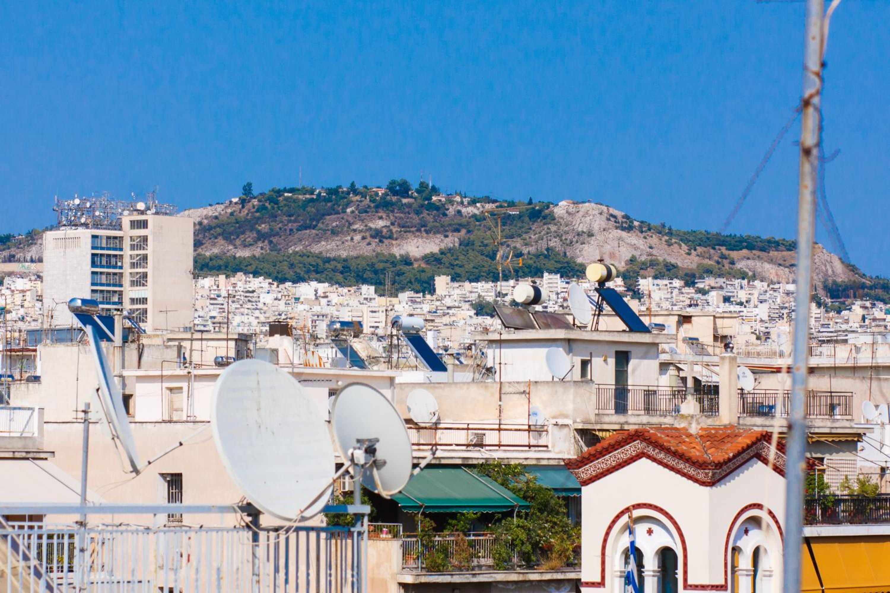 Acropolis view rooftop with 2 double rooms
