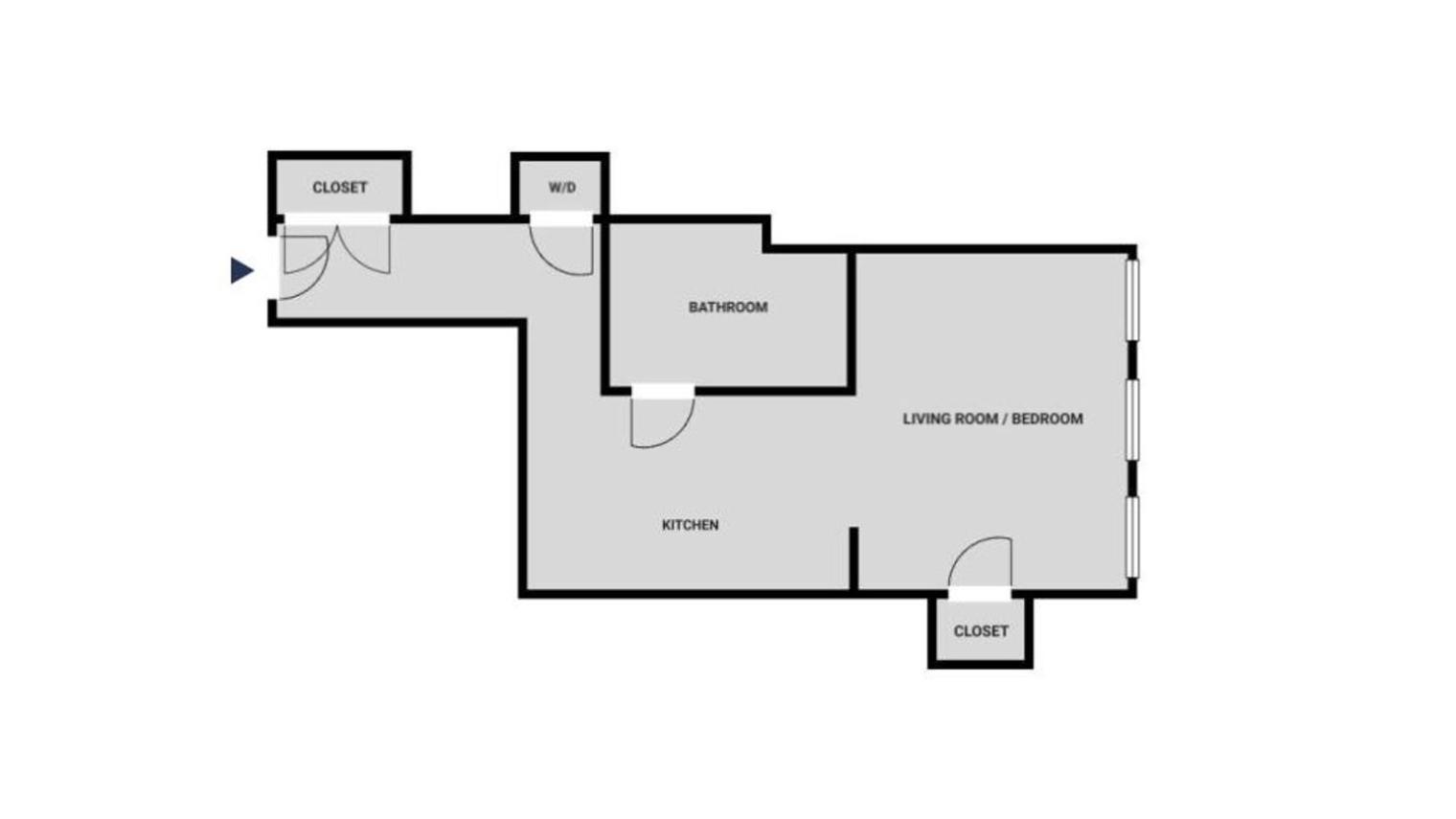Clinton Hill studio w gym pool wd nr Barclays NYC-1021 view 2