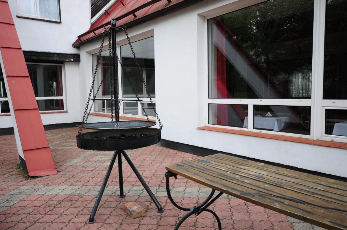 outdoor BBQ area