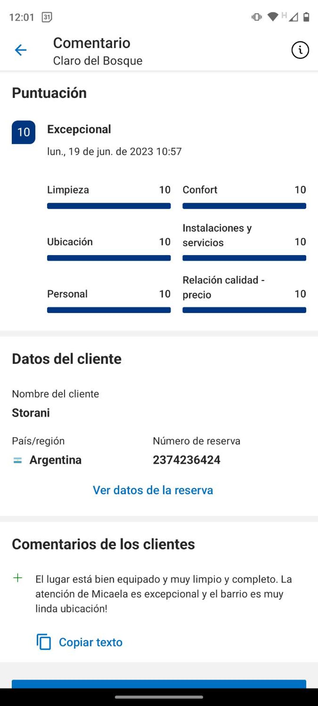 Claro del Bosque
