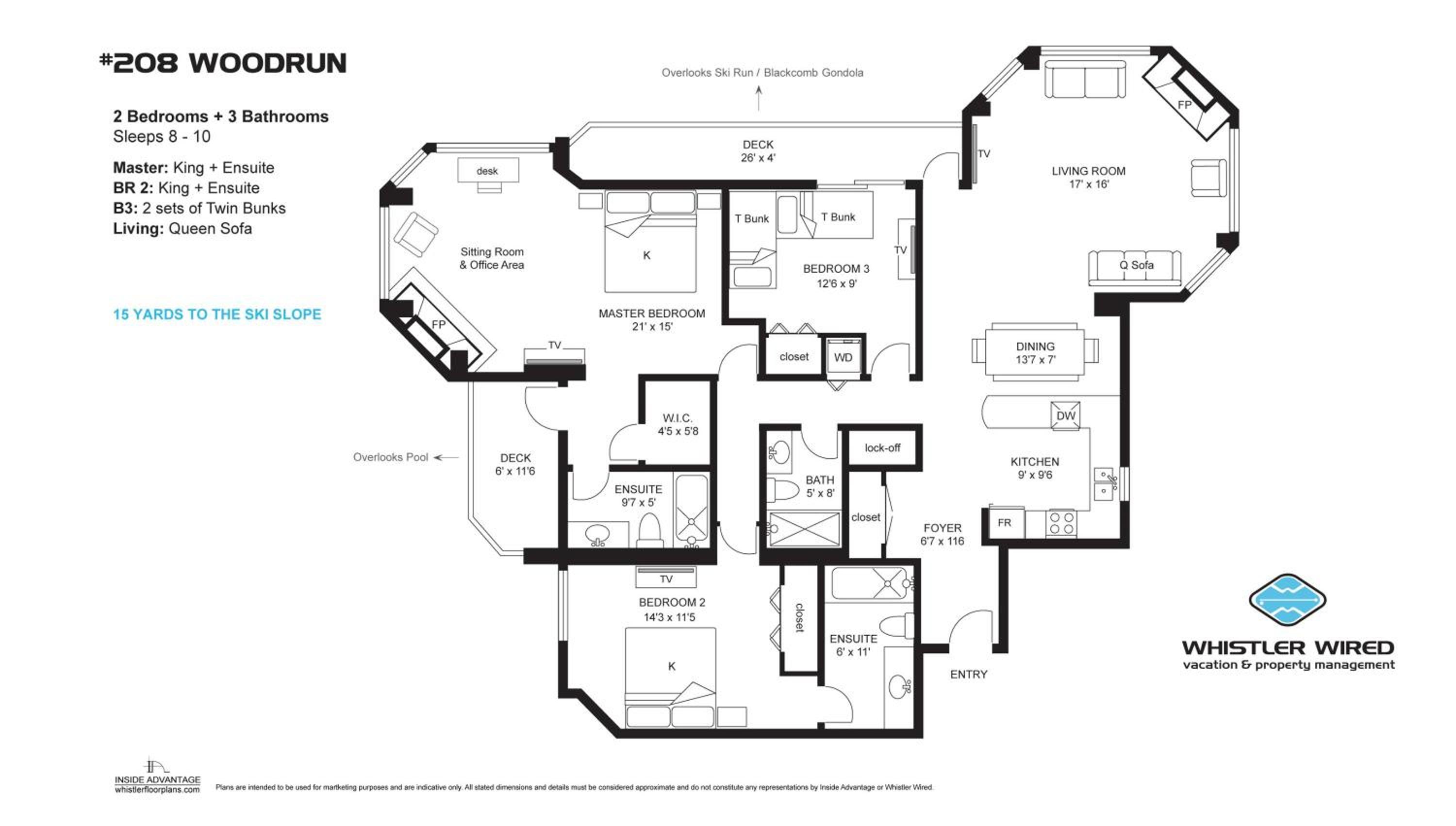 Woodrun 208 - Ski In Ski Out, Common Area Hot Tub & Pool, Fireplace