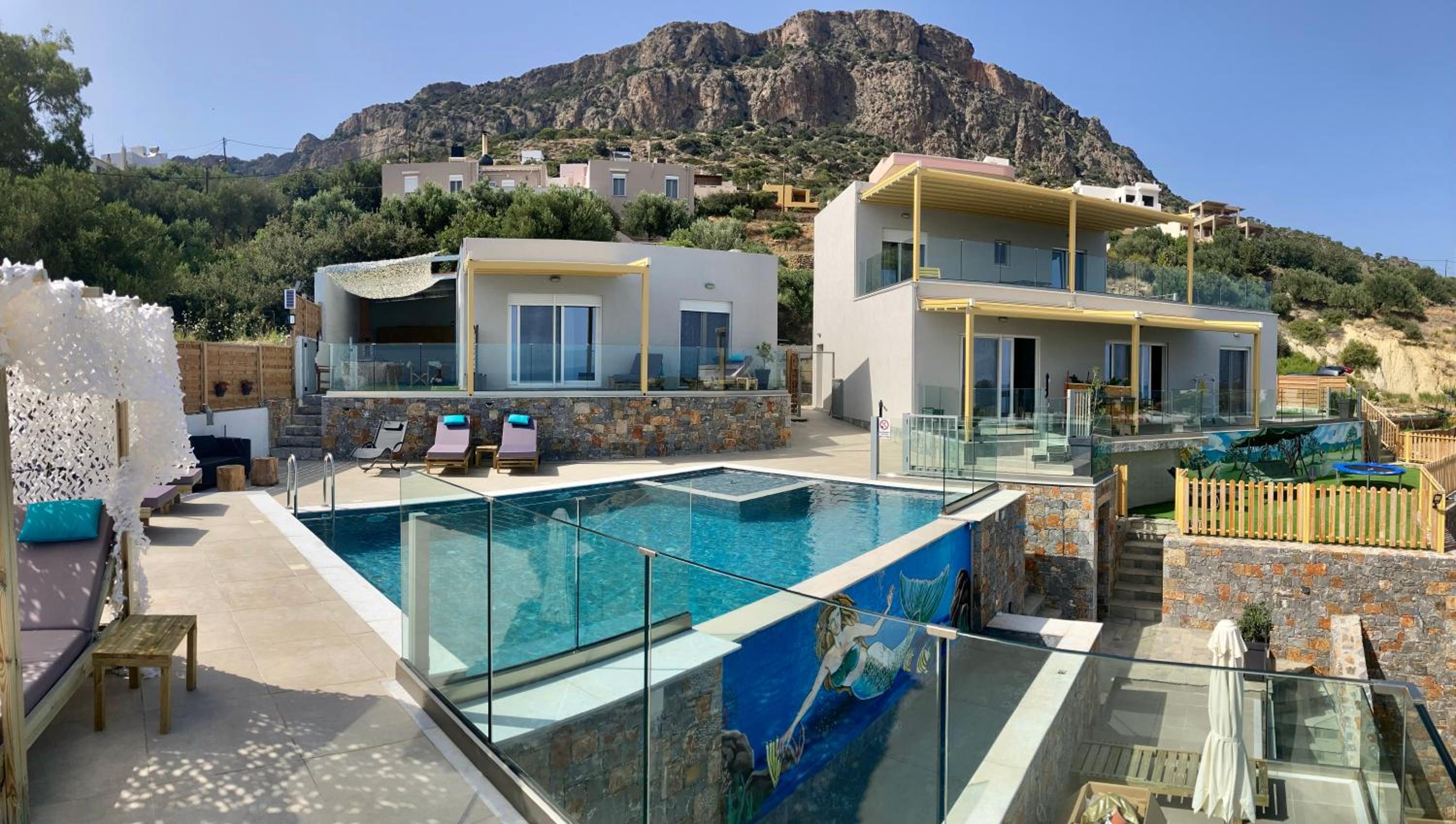 Zax sea view villas 4-Villa heated Pool Complex