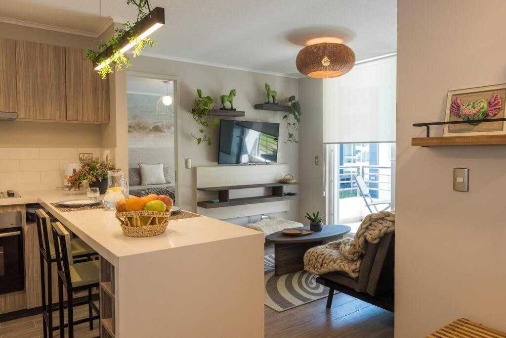 PUCON depto NUEVO! DOS DORMITORIOS DOS BAÑOS, en condominio con estacionamiento,balcon, super equipado, WIFI Y CABLE, PISCINA CON JARDINES, ZONA TRANQUILA 