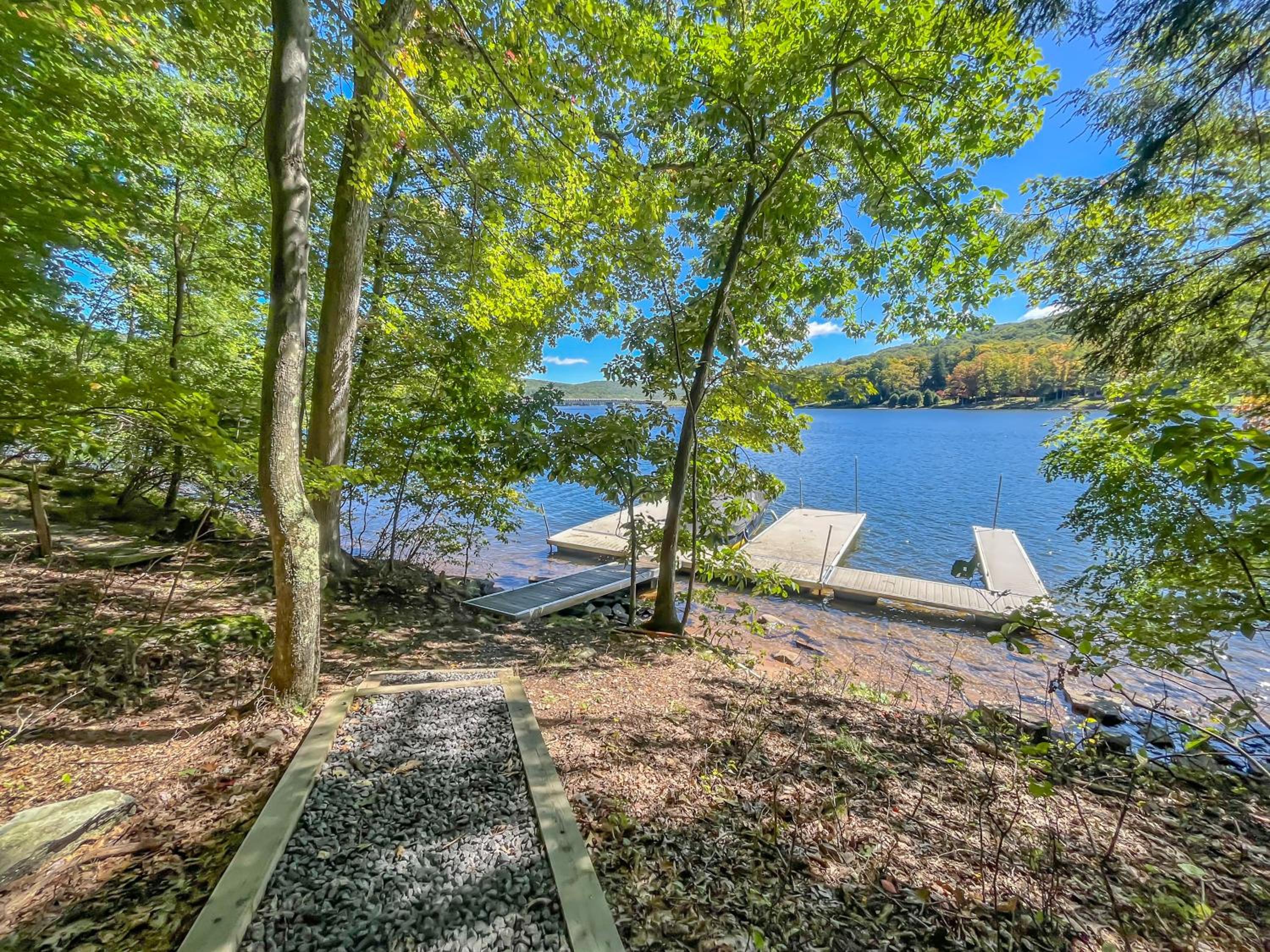 Updated Lakefront with Outdoor Fireplace Hot Tub Dock view 3