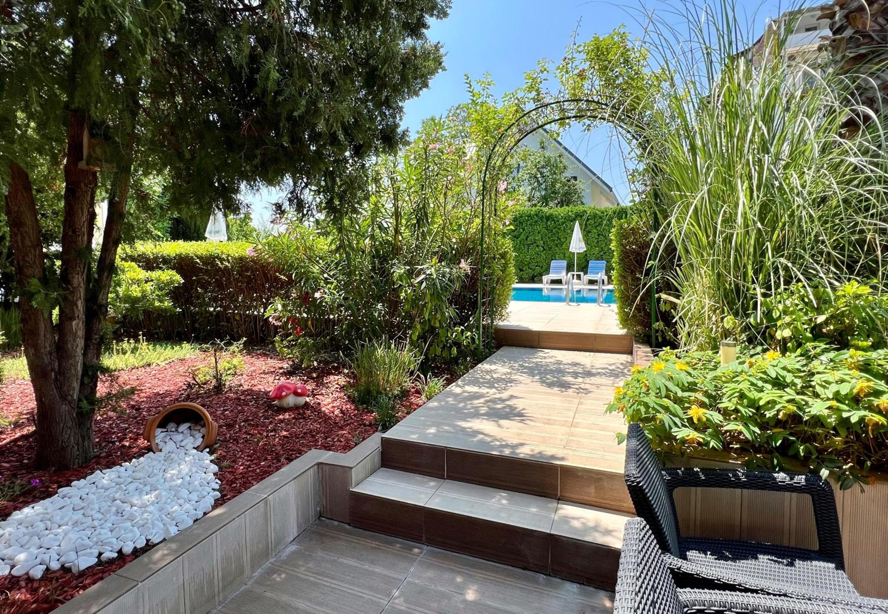 outdoor BBQ area