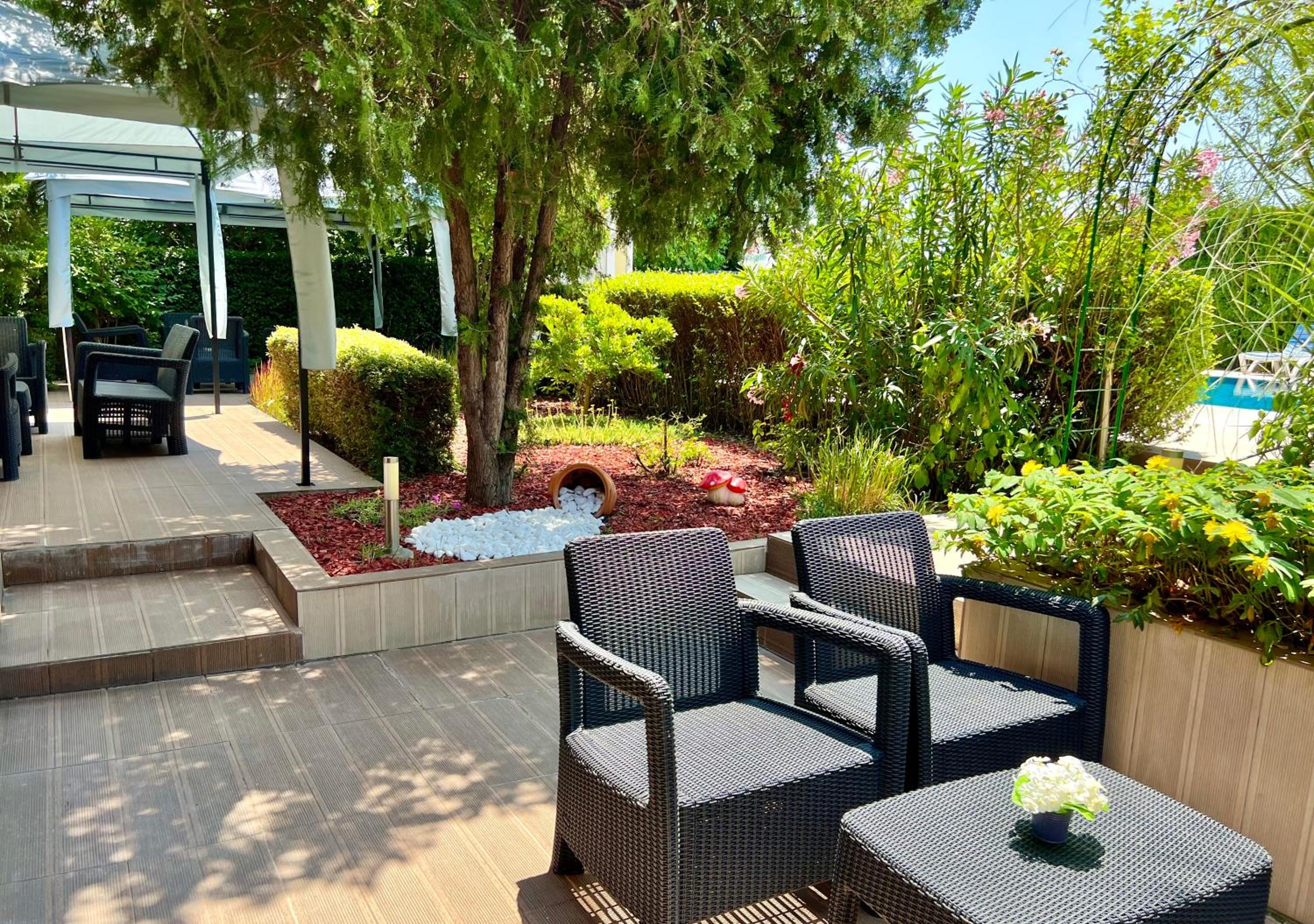 outdoor BBQ area