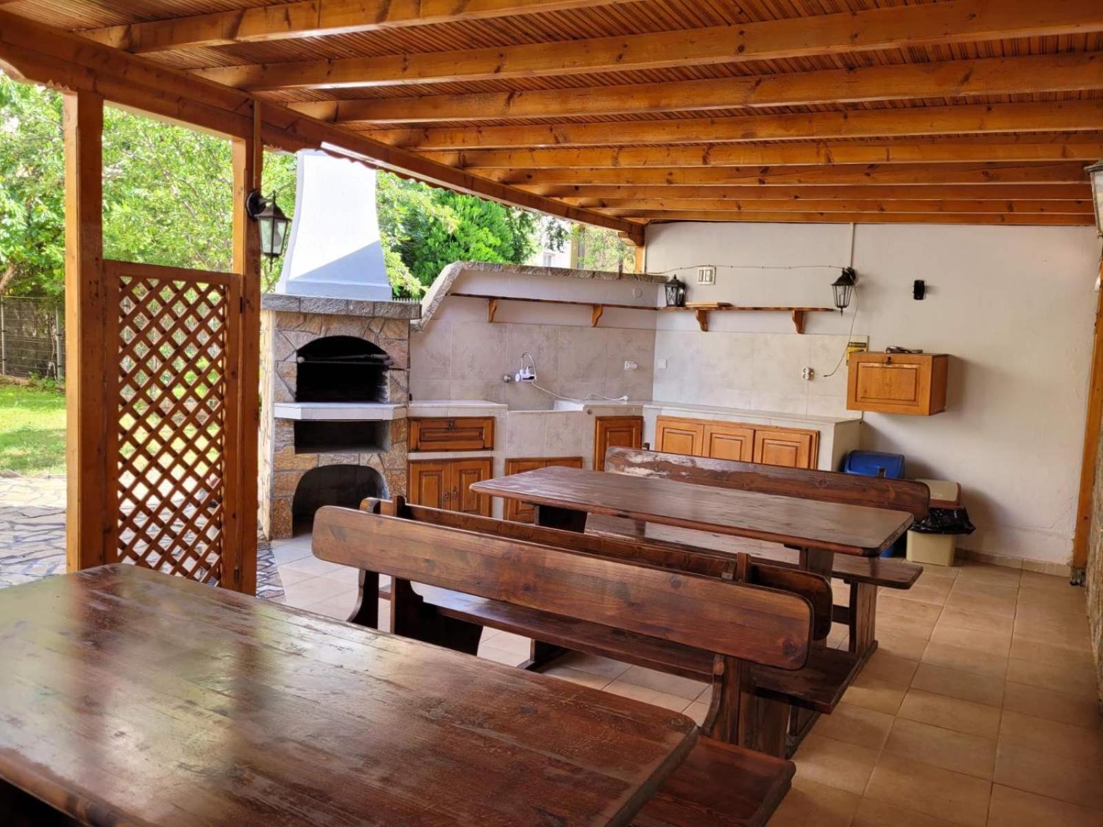 outdoor BBQ area
