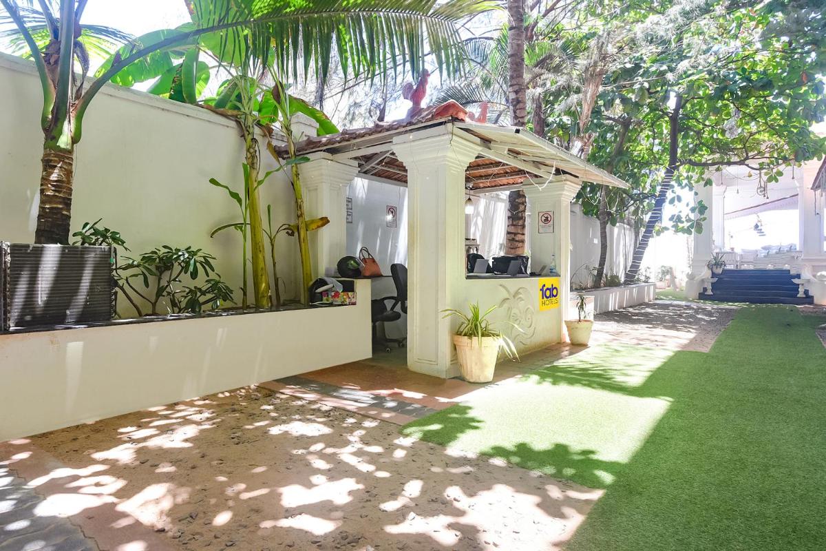 outdoor BBQ area