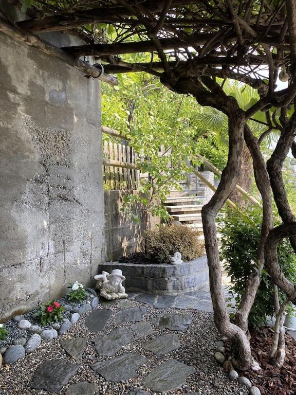 Ferienhaus Patrizia with a fantastic view of Lake Maggiore and the pool