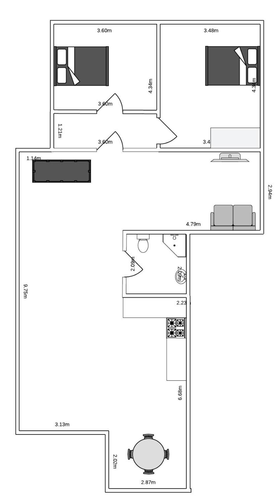 Cozy 2 Bedroom Flat in Peaceful Neighbourhood