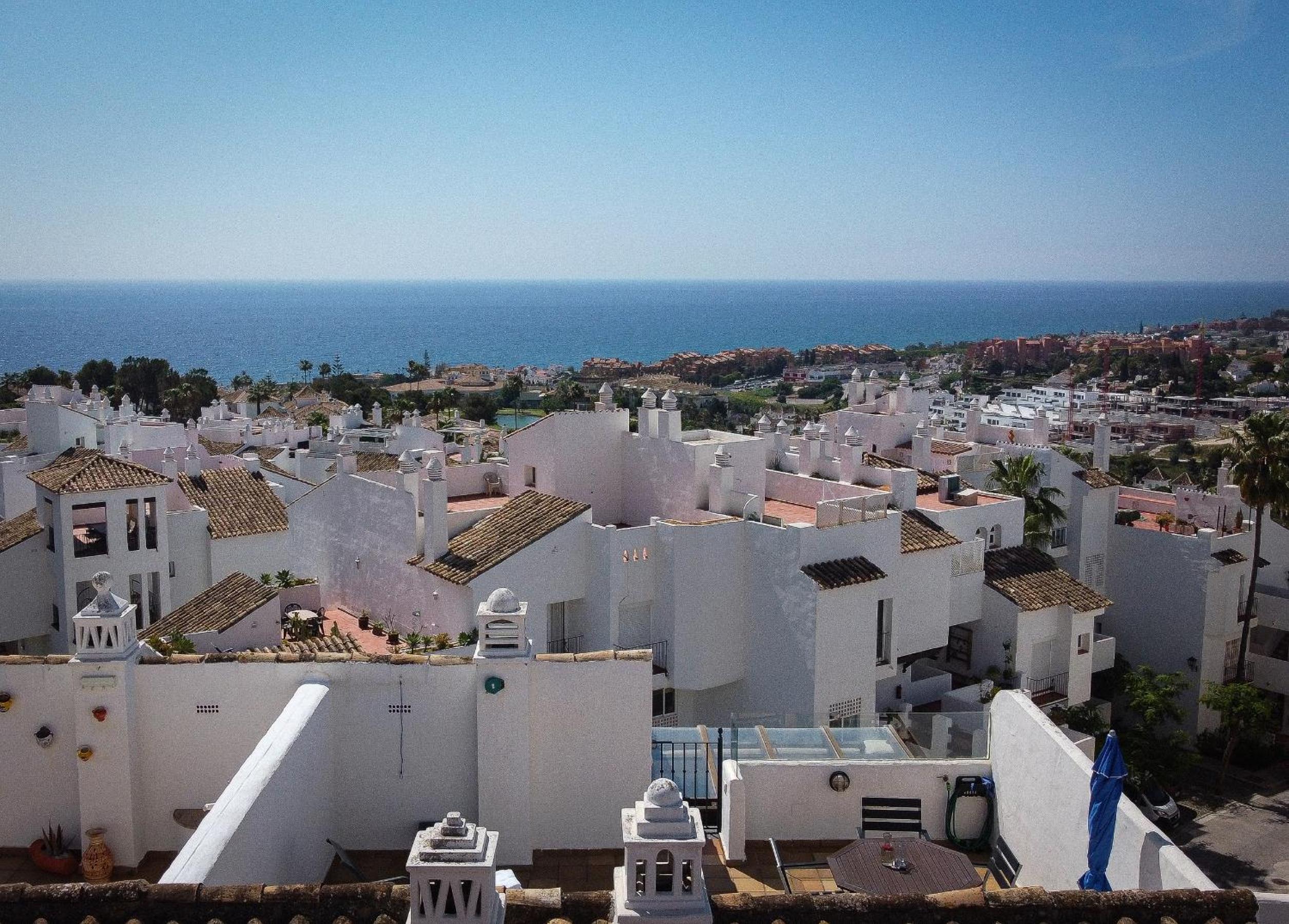 24 Rooftop terrace sea views golf Duquesa Manilva Andalusia view 5