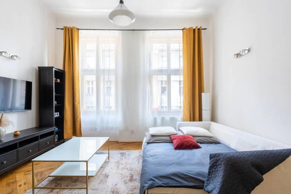 Spacious apartment with balcony at Wenceslas Sq