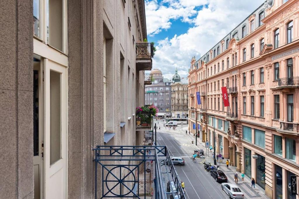 Spacious apartment with balcony at Wenceslas Sq