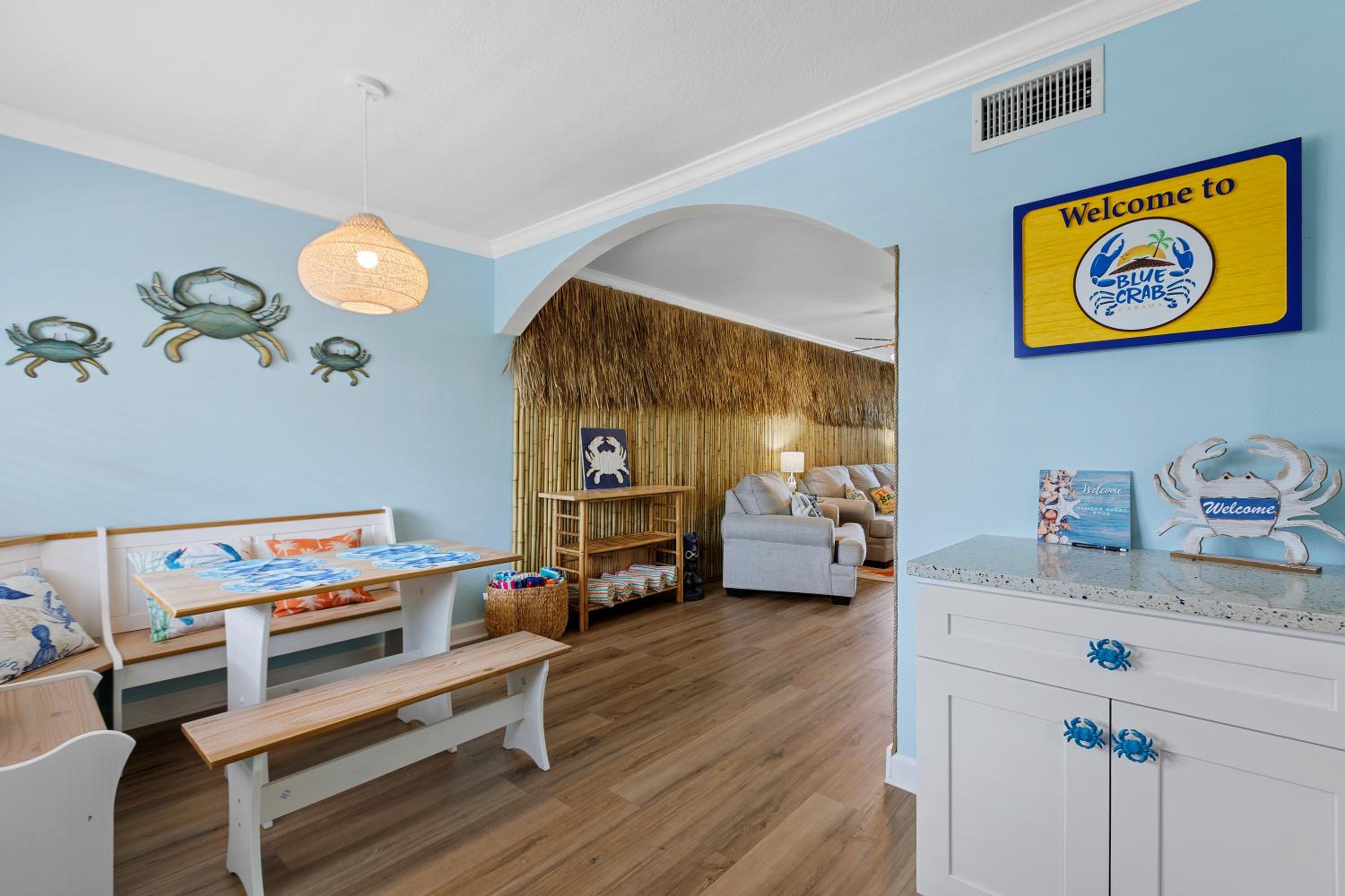 Tiki Blue Crab Cabana Beach Condo in Paradise