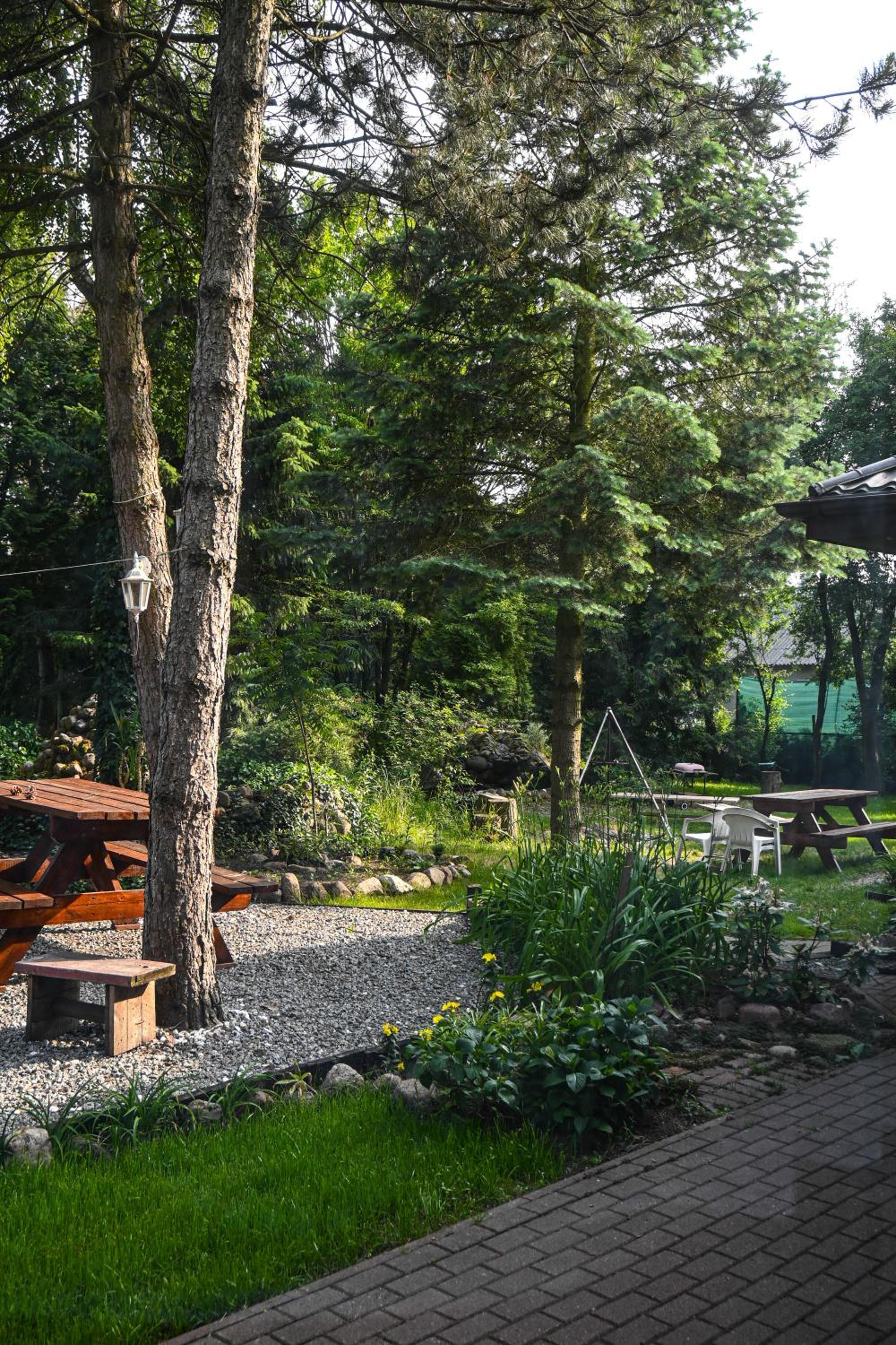 outdoor BBQ area