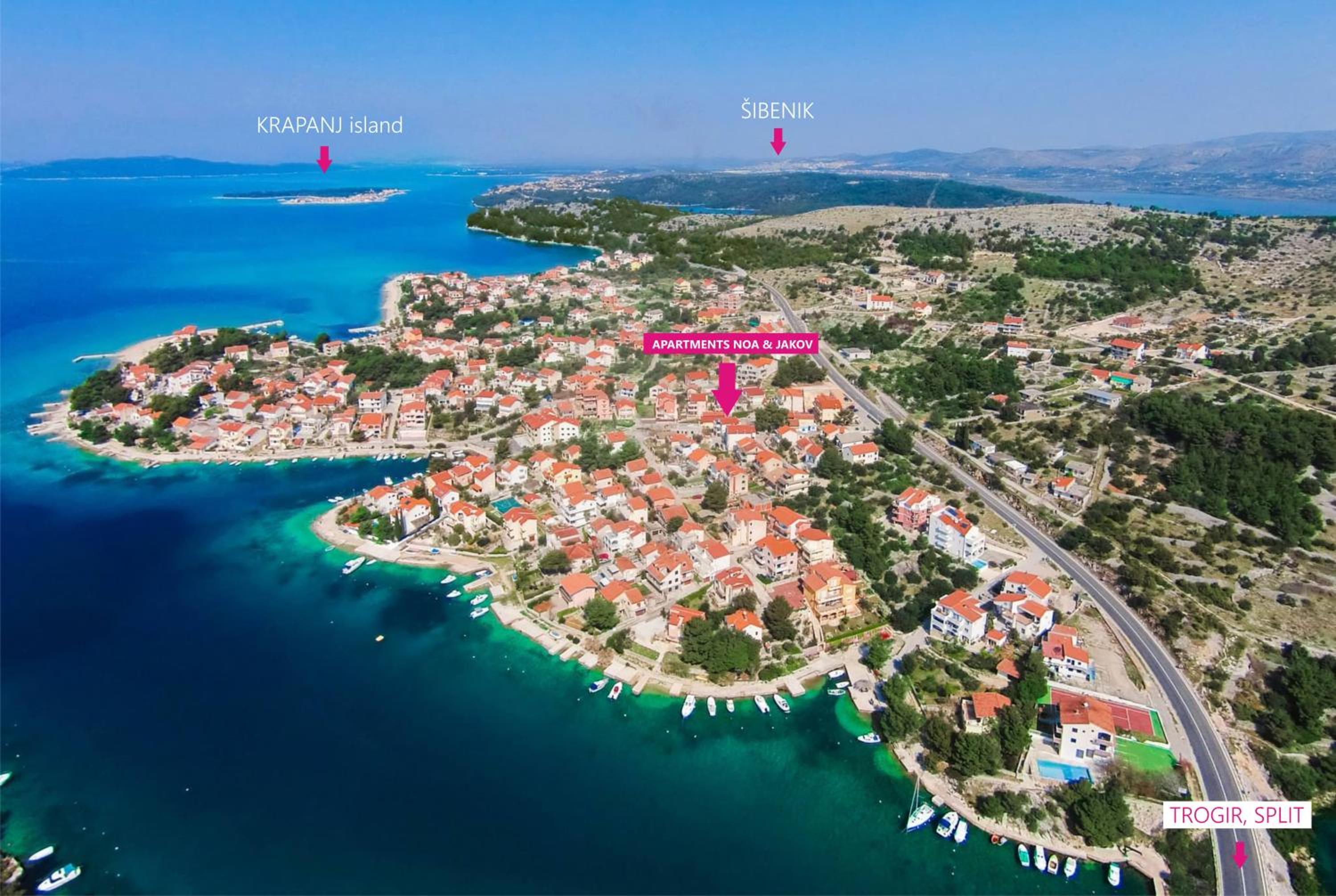 Brand New seaside Apartments NOA & JAKOV, Zaboric Sibenik