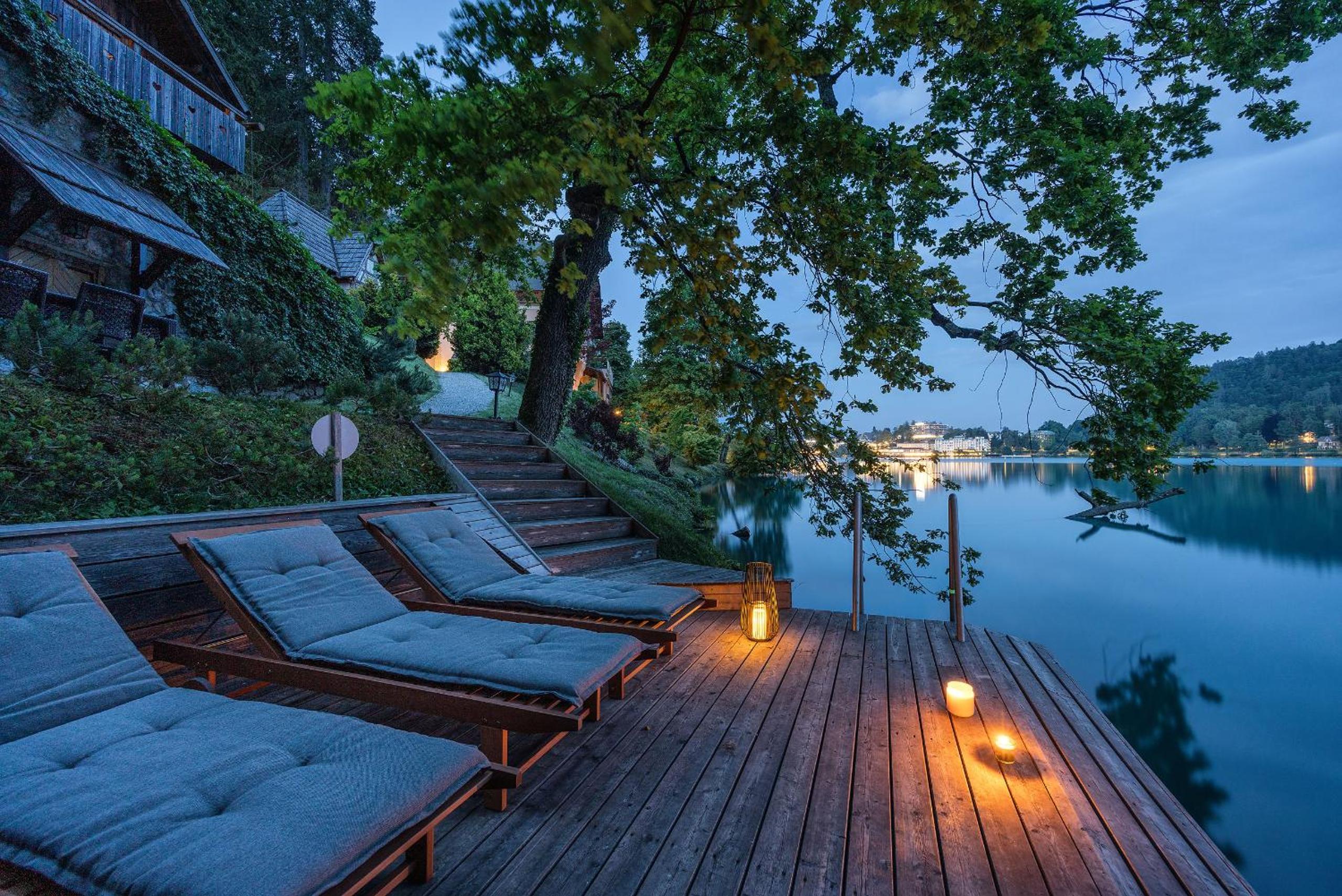 Private beach house on Lake Bled
