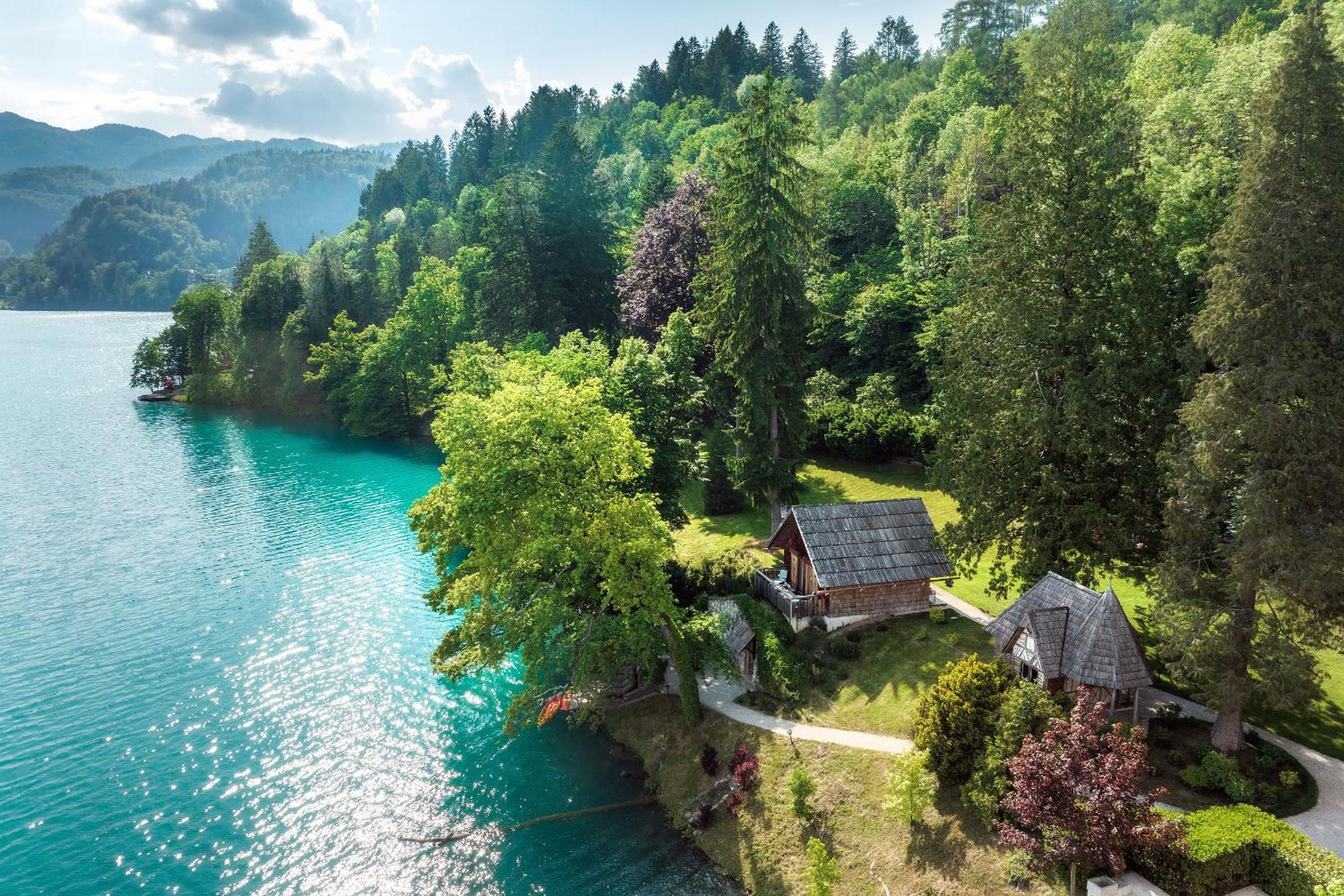 Private beach house on Lake Bled