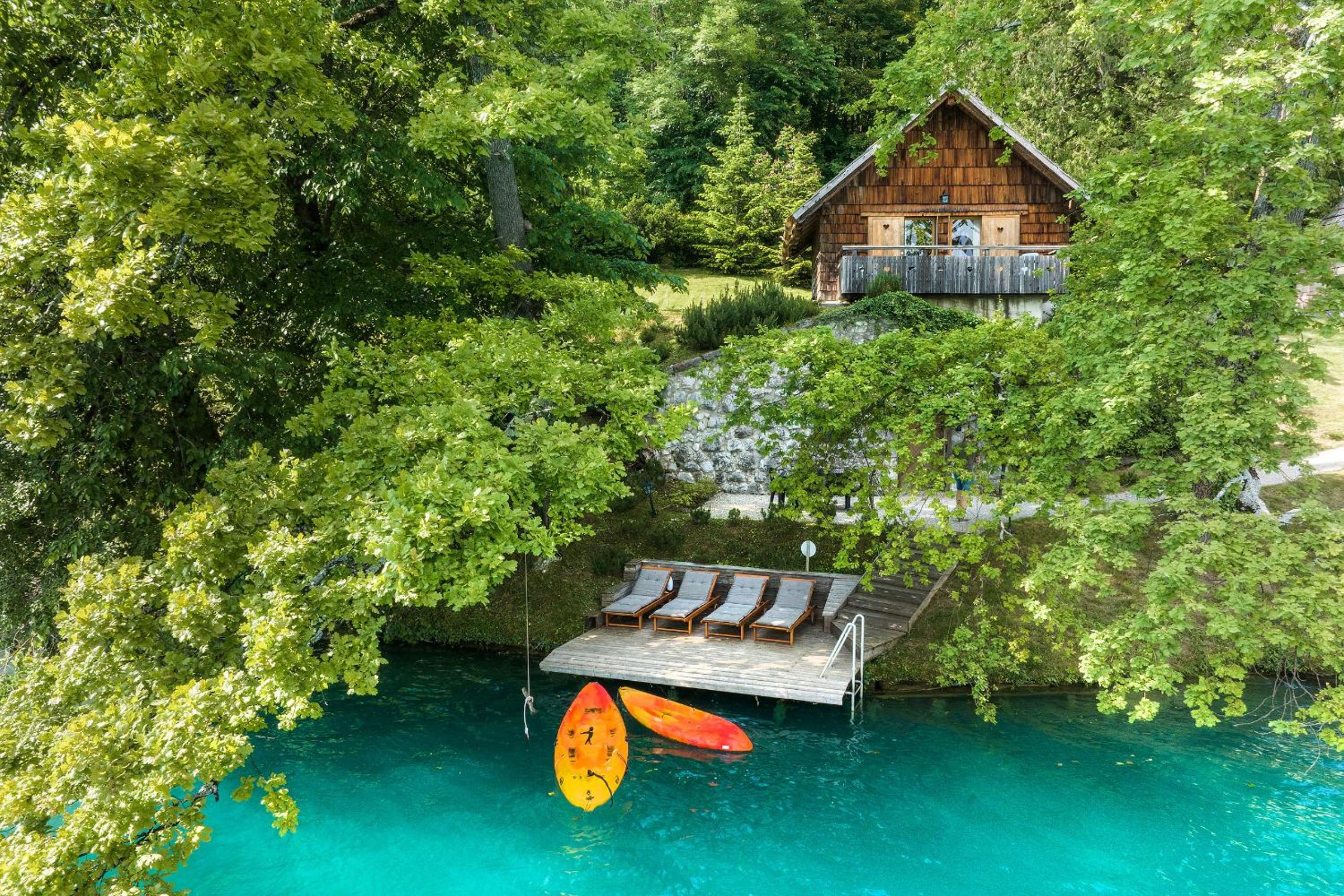Private beach house on Lake Bled