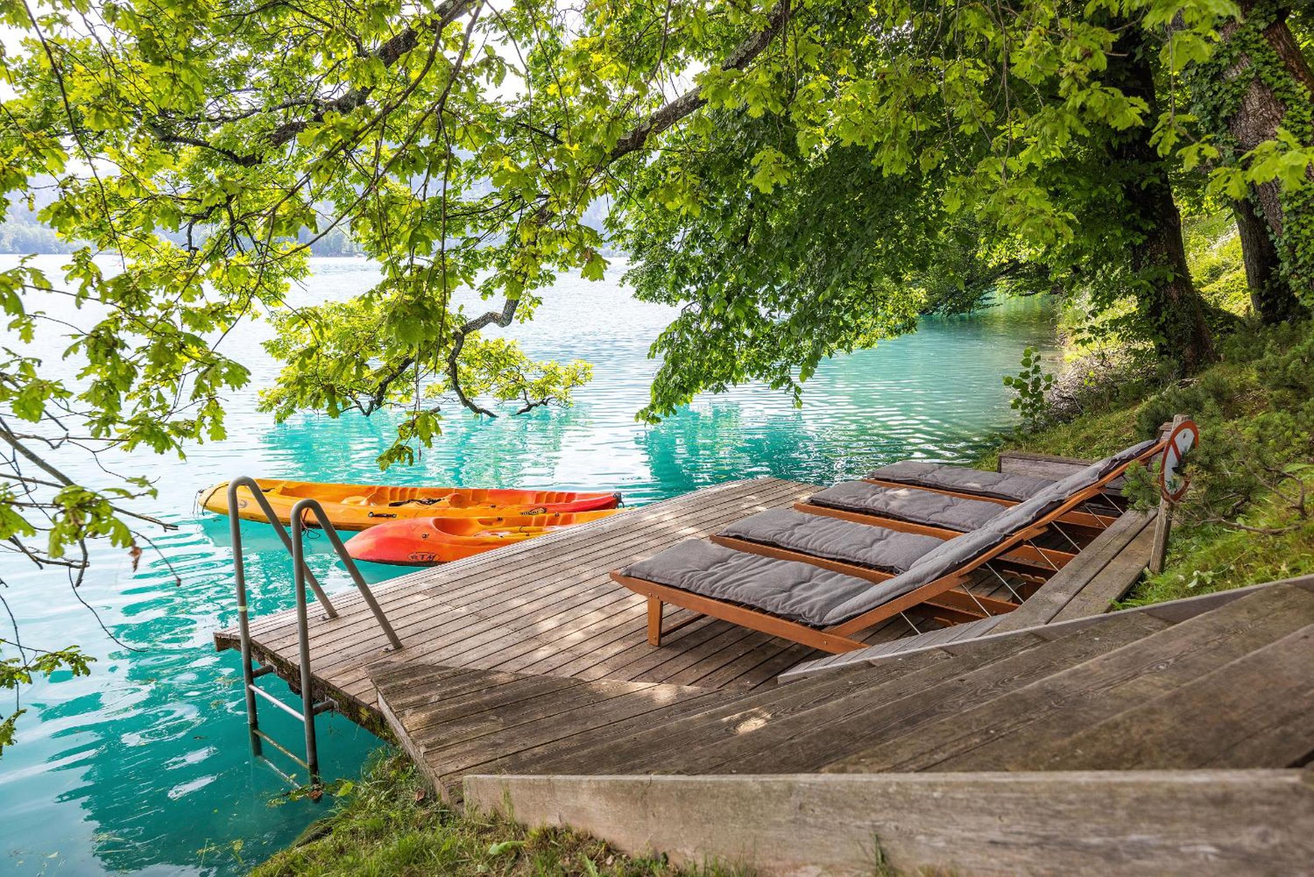 Private beach house on Lake Bled
