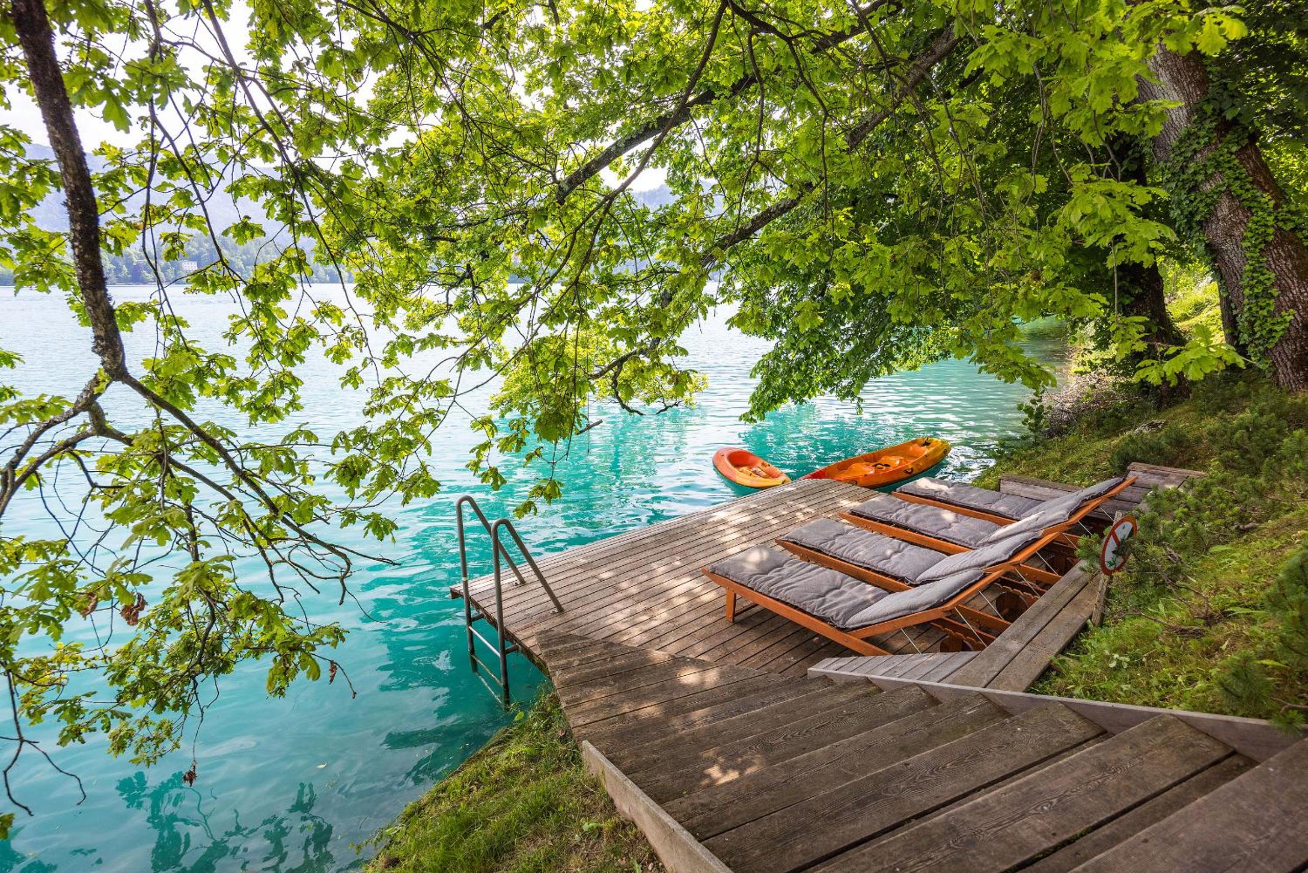 Private beach house on Lake Bled
