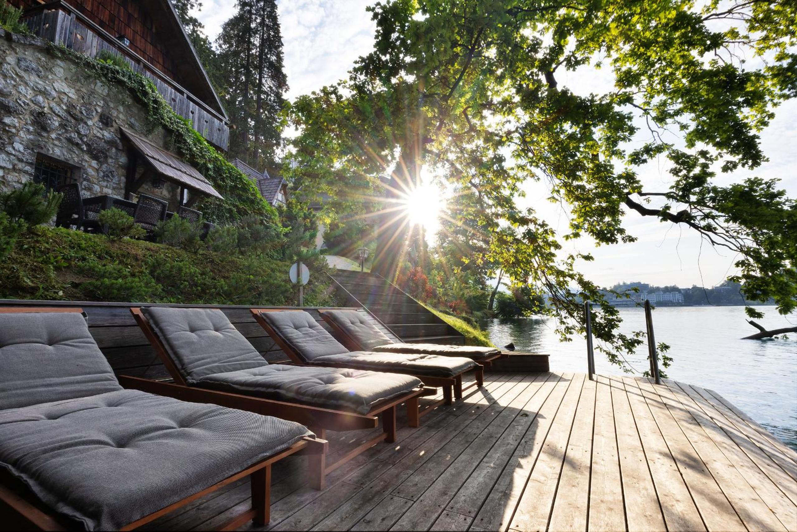 Private beach house on Lake Bled