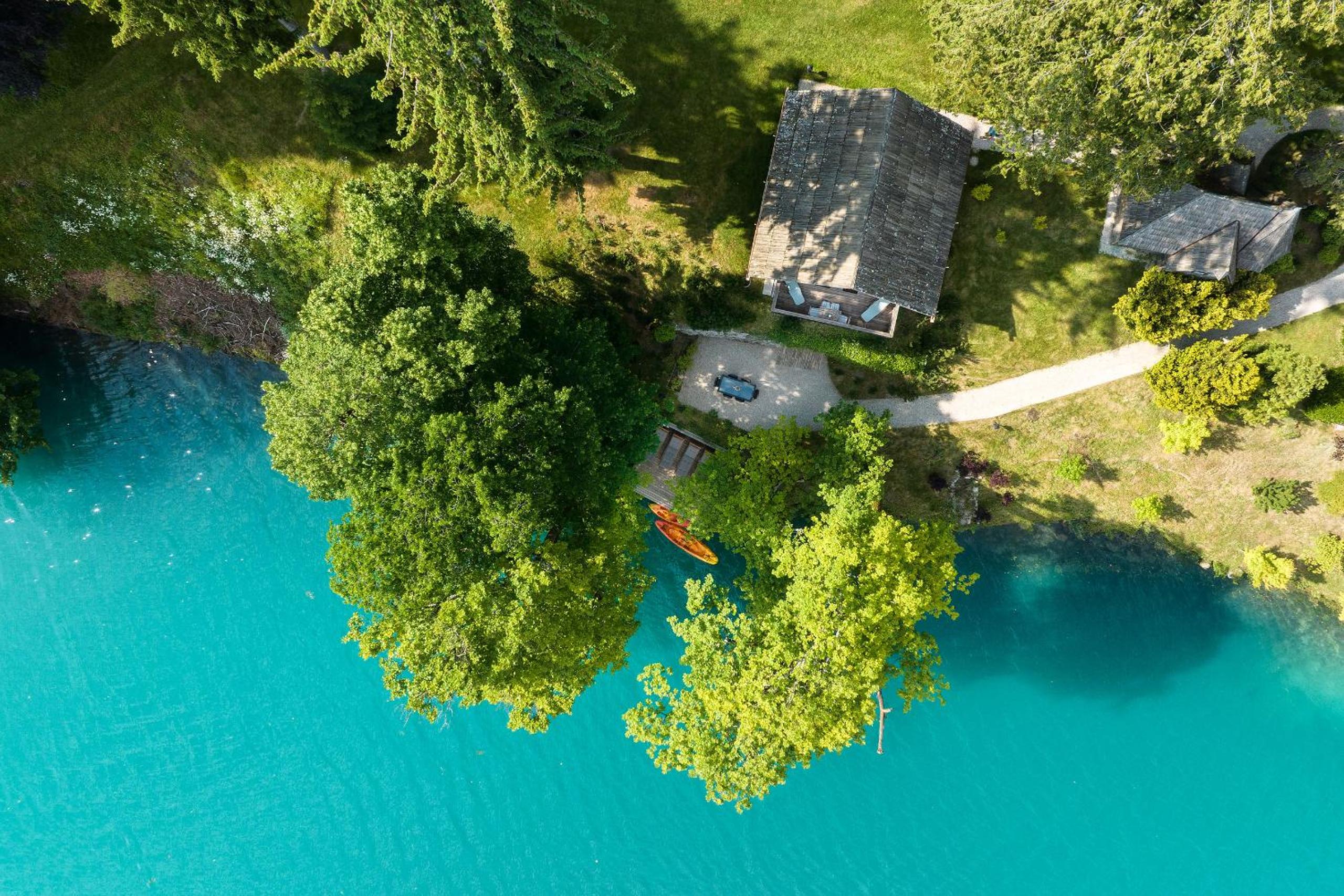 Private beach house on Lake Bled