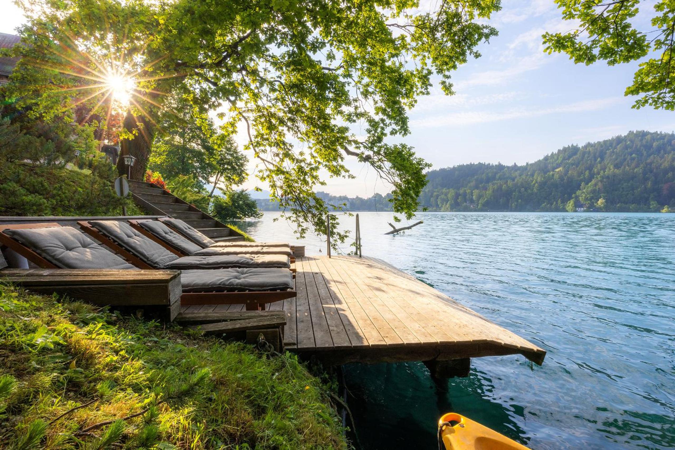 Private beach house on Lake Bled